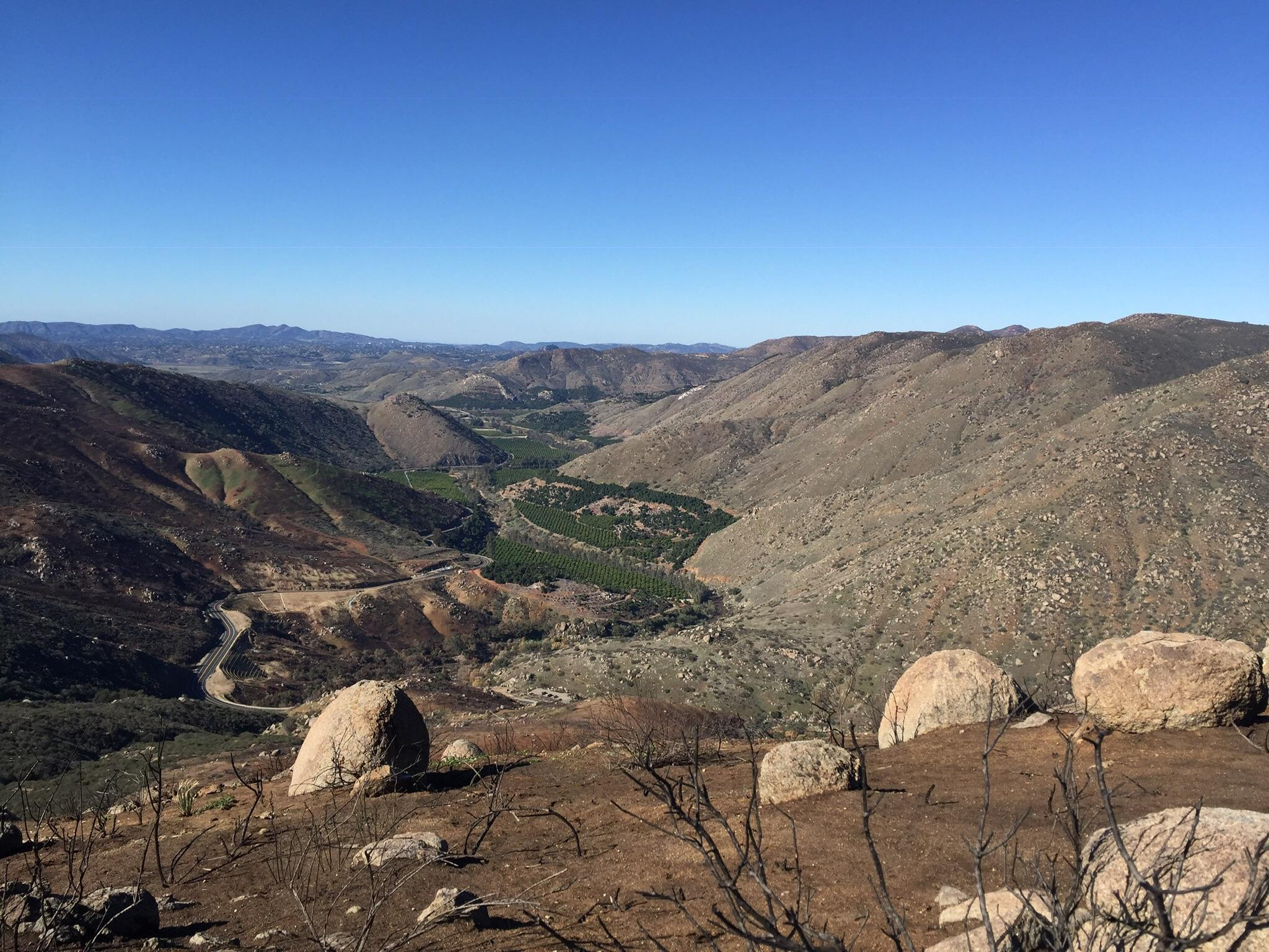 First Day hike above the beautiful San Pasqual Valley. Clevenger Canyon