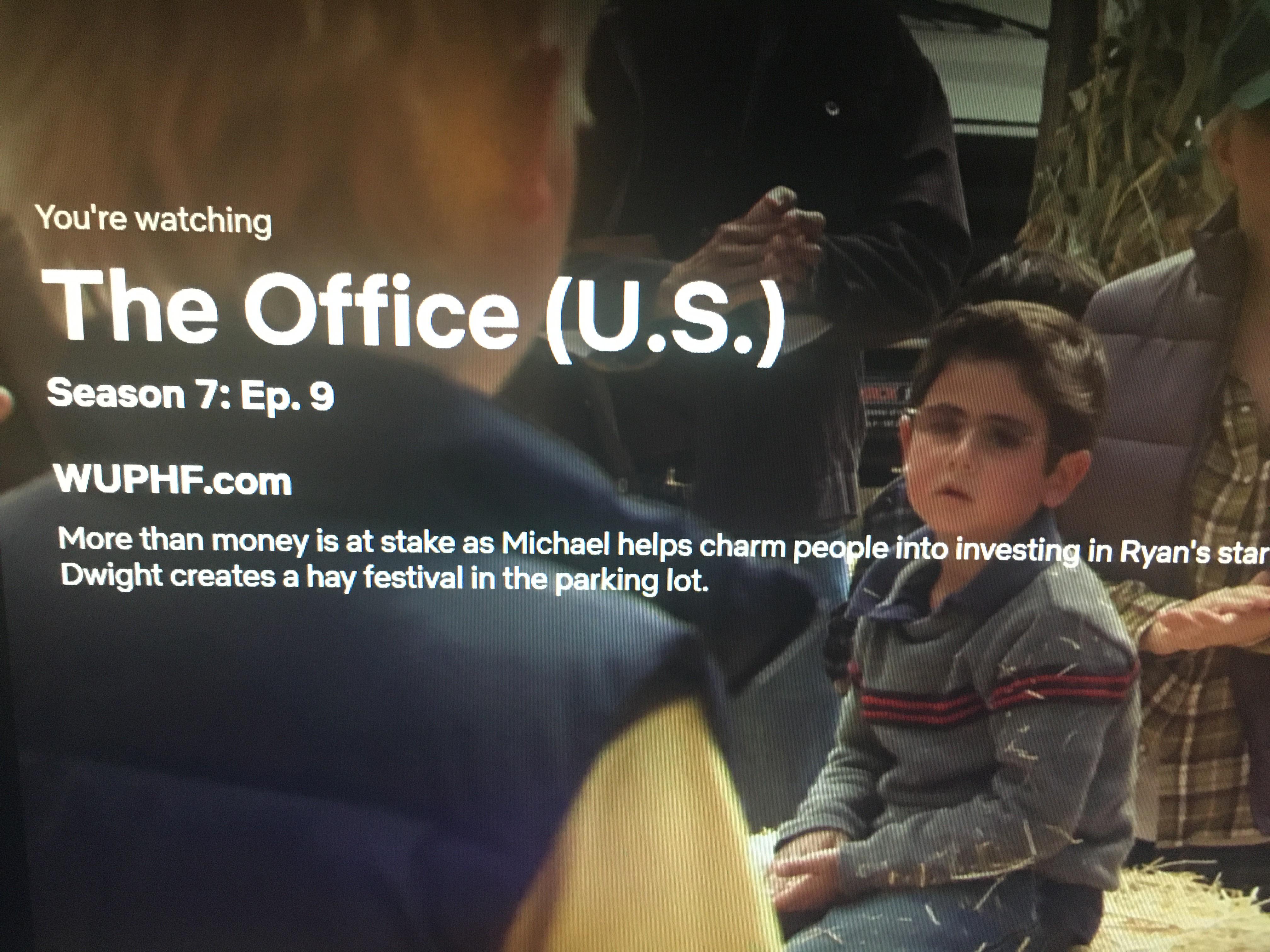 Was watching season 7 and found Dwight’s nephew r/DunderMifflin