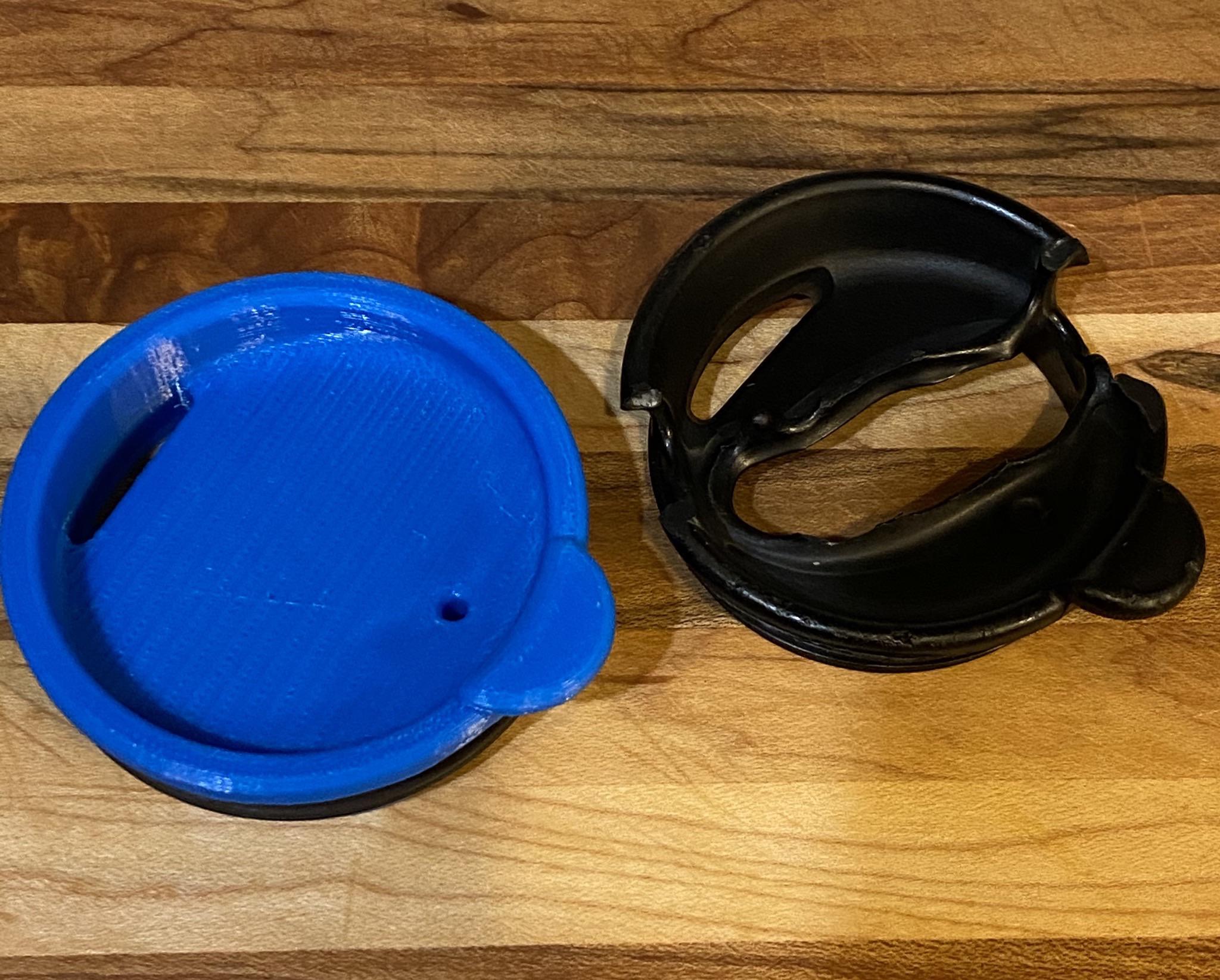 My Mom accidentally burnt my dads coffee mug lid on a mug he’s been