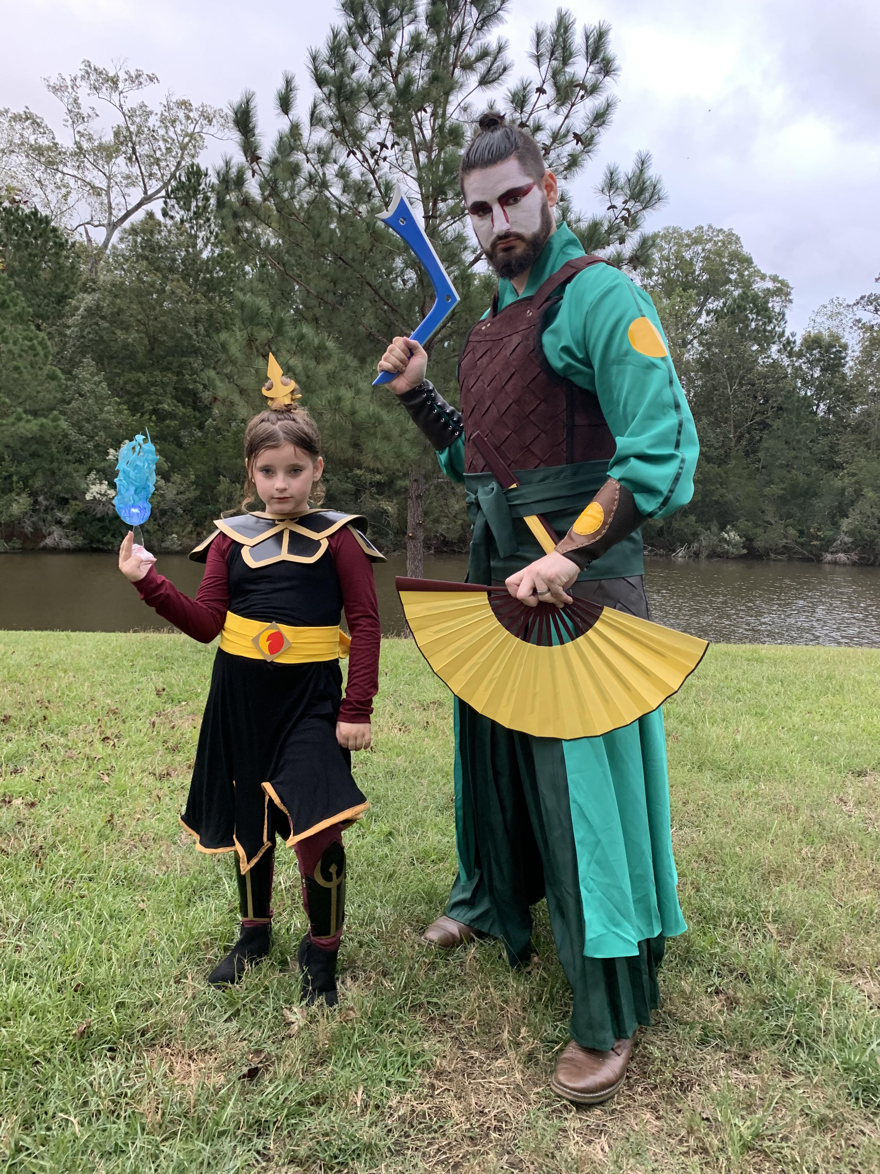 Halloween 2020 with my sassy little princess Azula and Sokka in Kyoshi