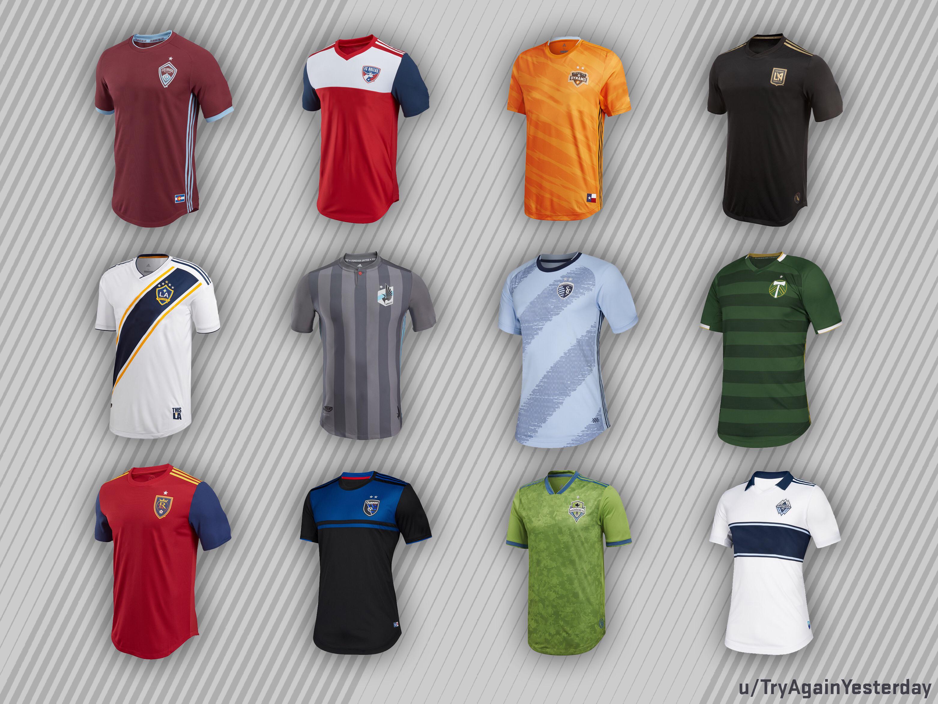 [OC] This is what MLS Western Conference jerseys would look like