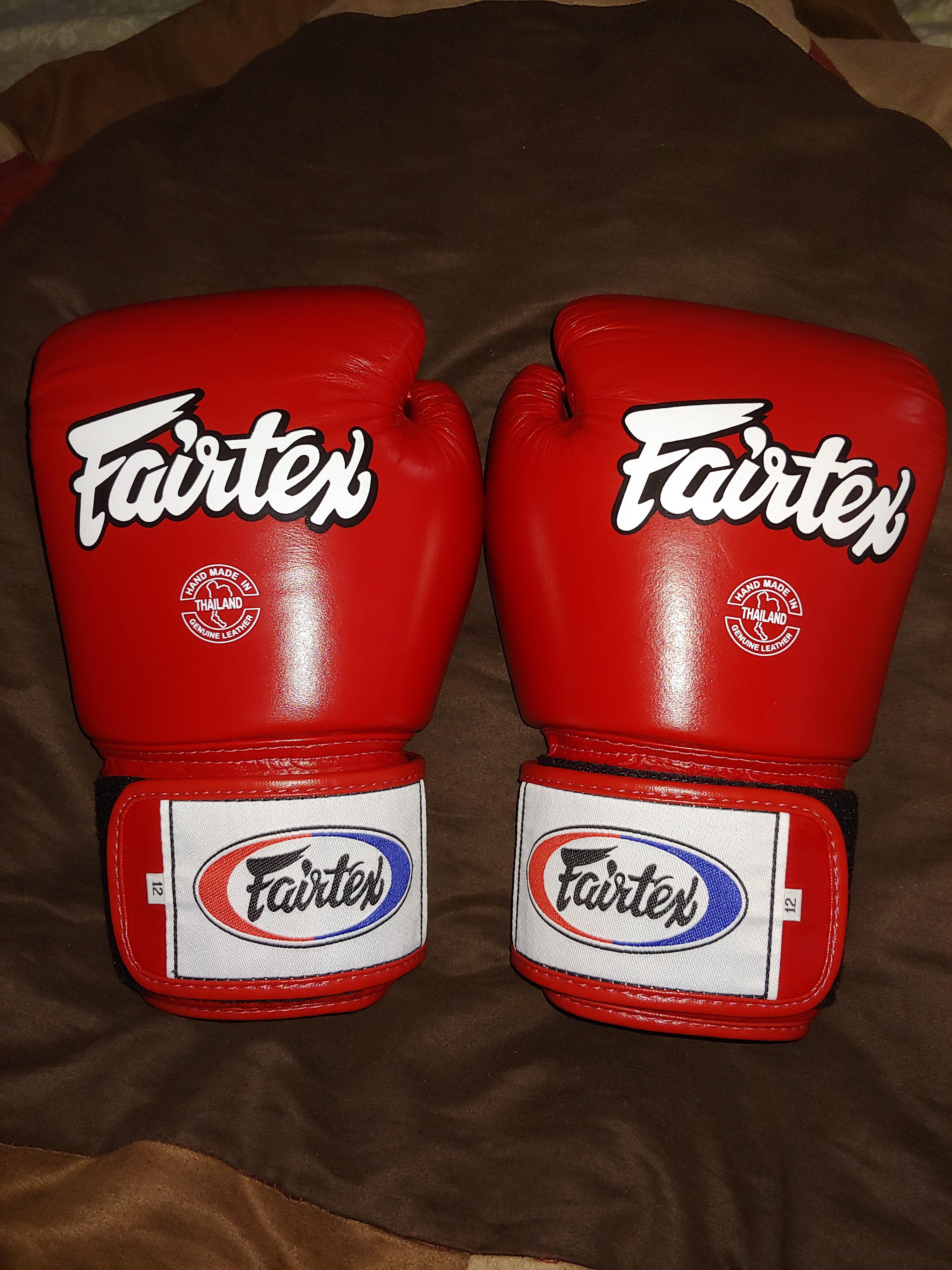 First pair of Fairtex gloves... Can't wait to hit the bags with them