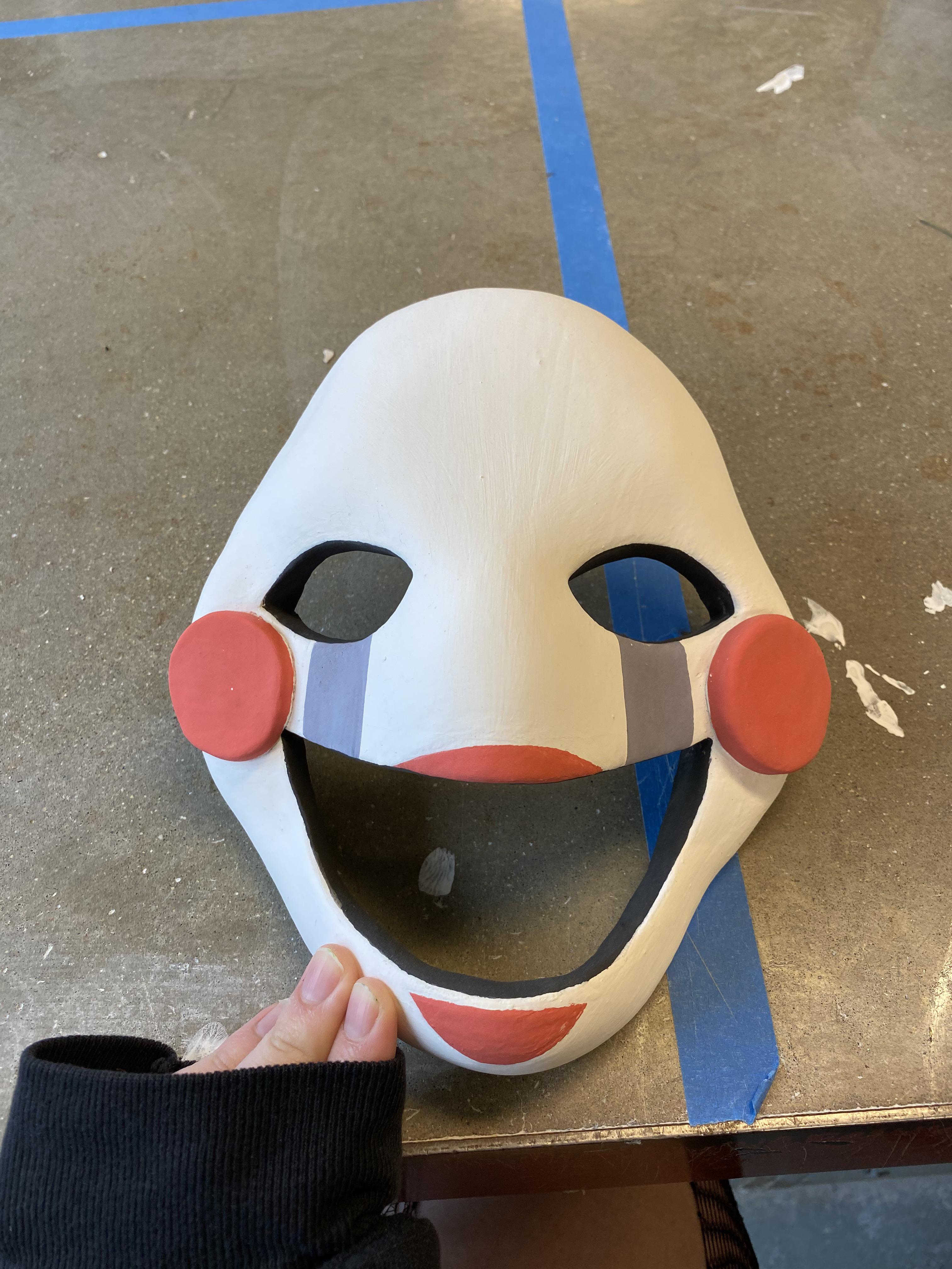 just recently finished my clay mask. looks kinda creepy on