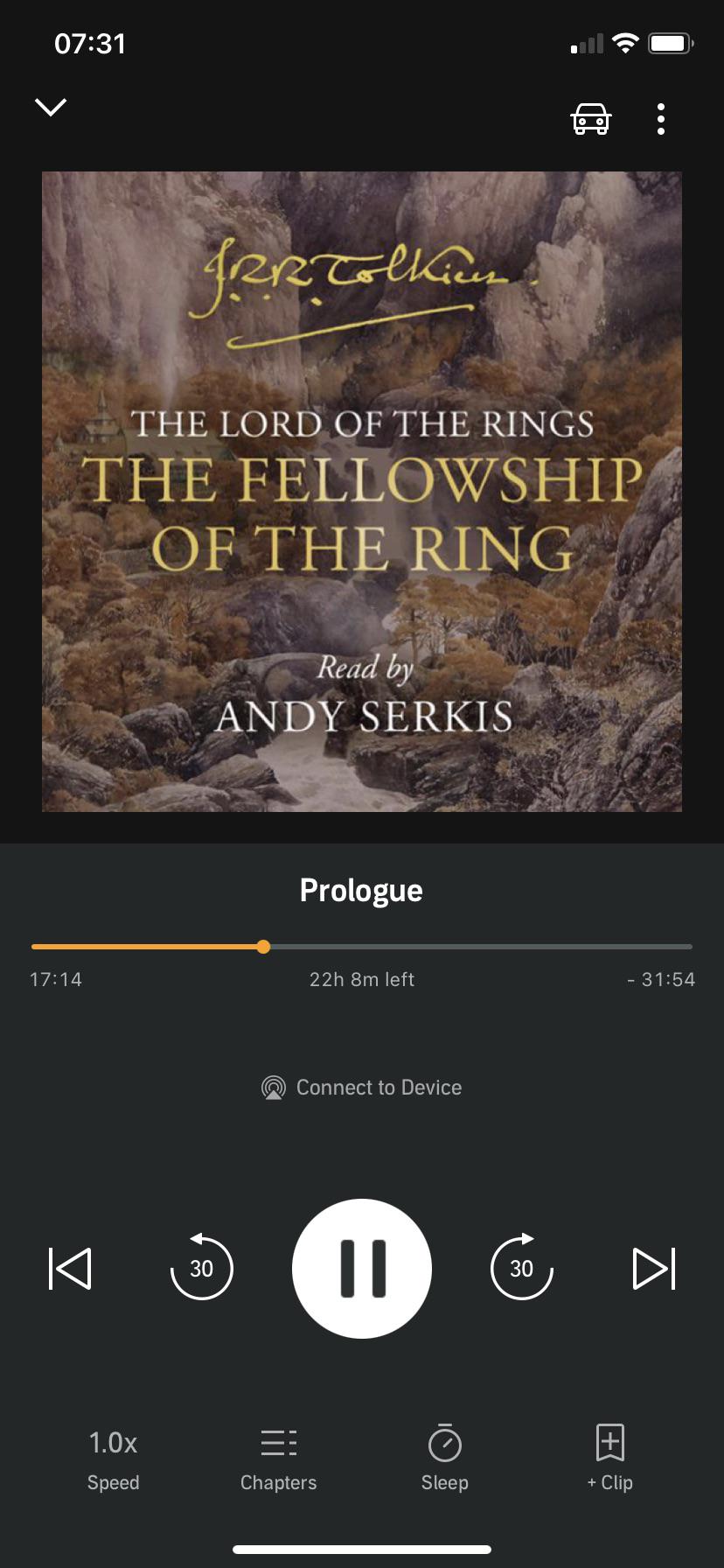 The new LOTR audiobooks narrated by Andy Serkis are now available in