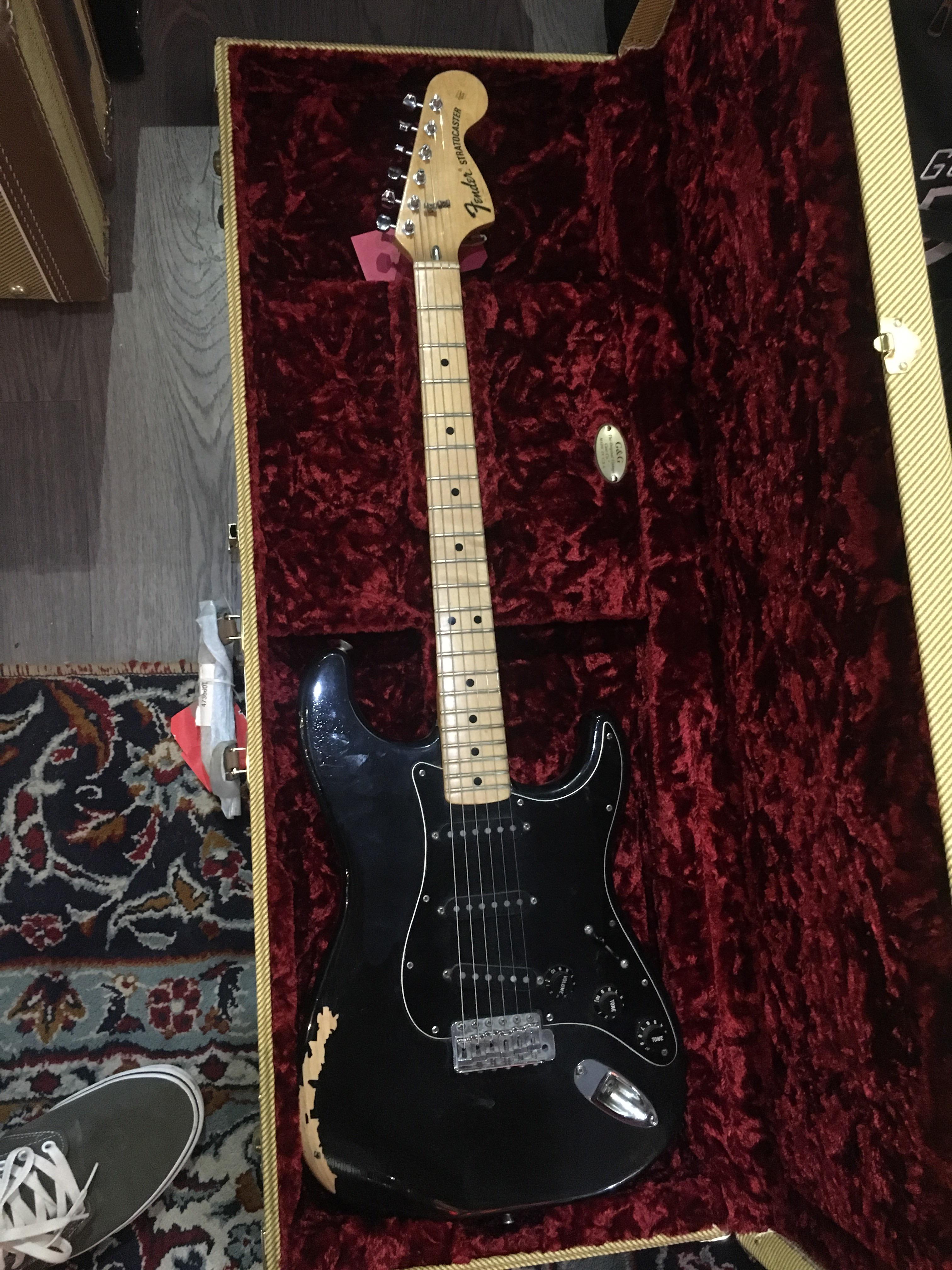 [NGD] ‘75 Fender Stratocaster w/ original tremolo bar packed r/guitarporn