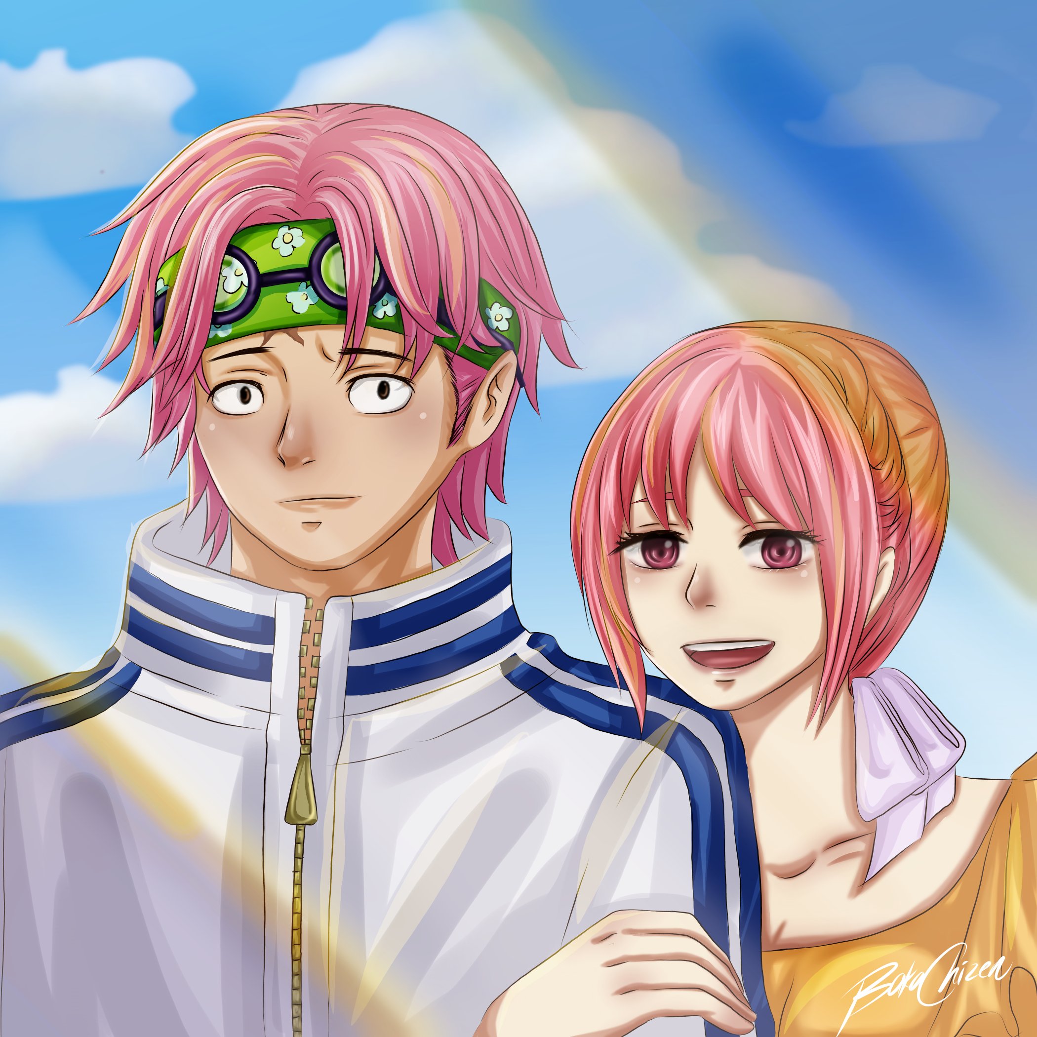 I just wanna share the fanart of Coby and Rebecca that I draw. r/OnePiece