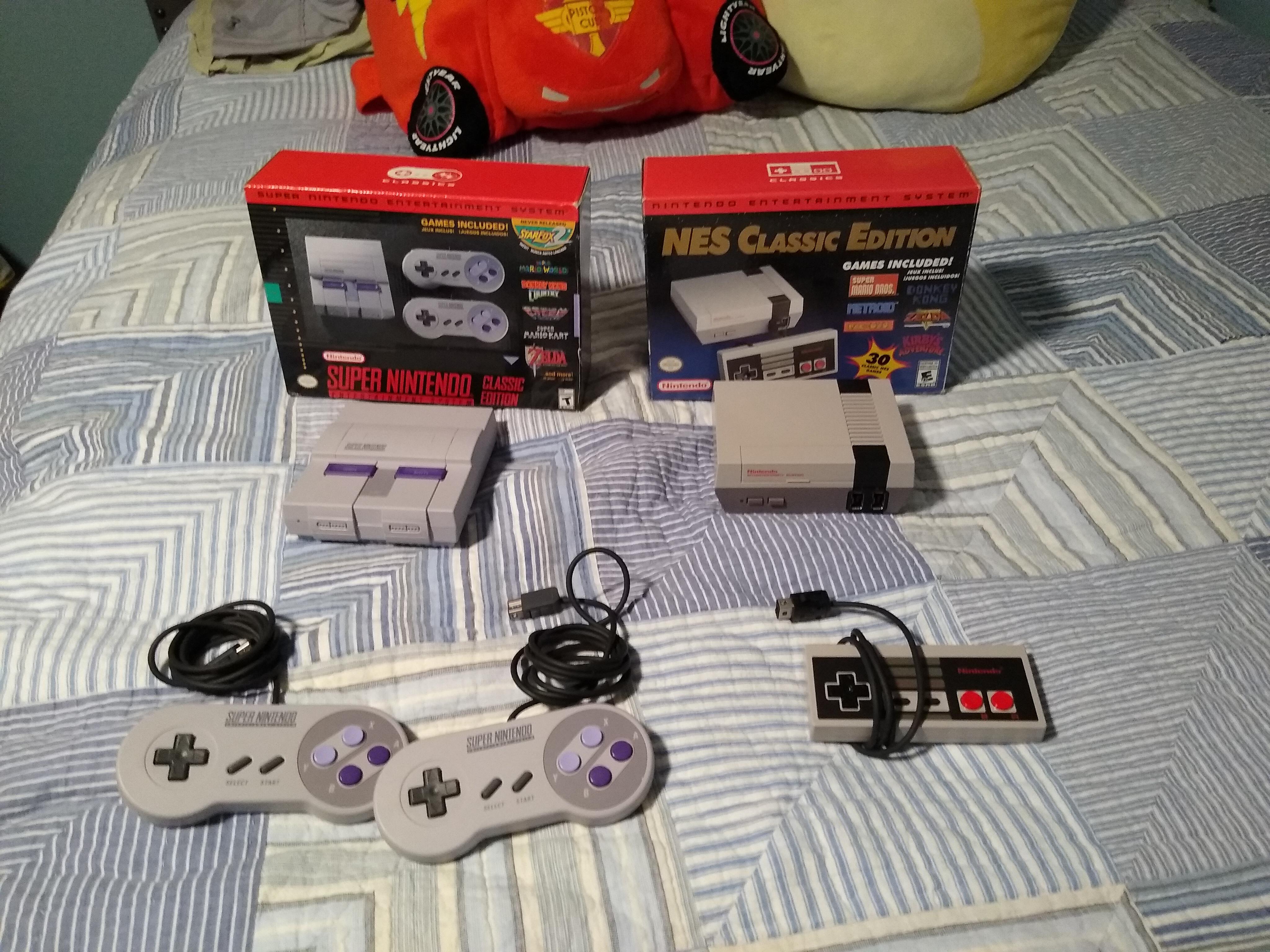 Just finished my collection of the mini consoles. Both are in pretty good condition!! r