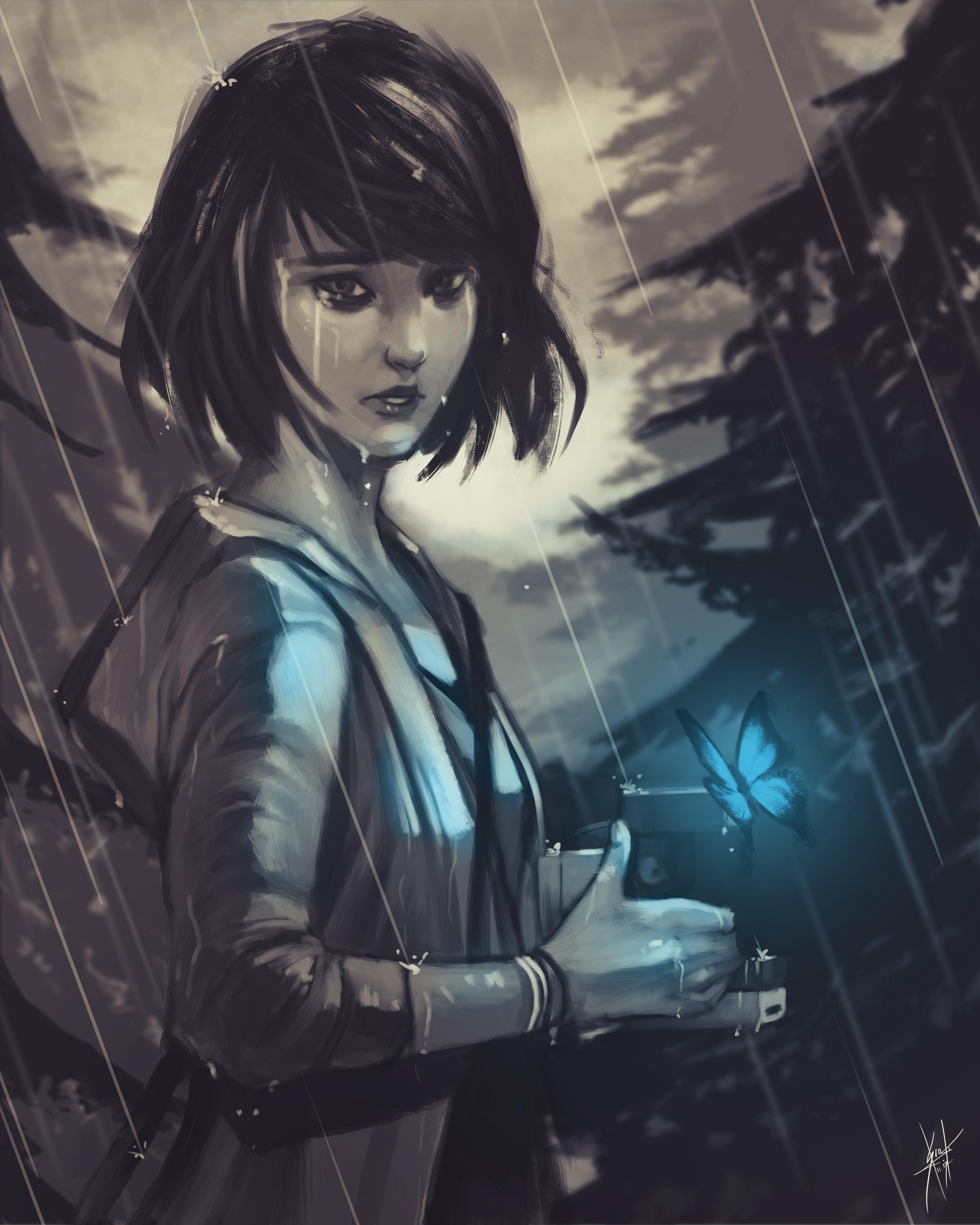 [NO SPOILERS] Blue Butterfly (art by DanKendi) r/lifeisstrange