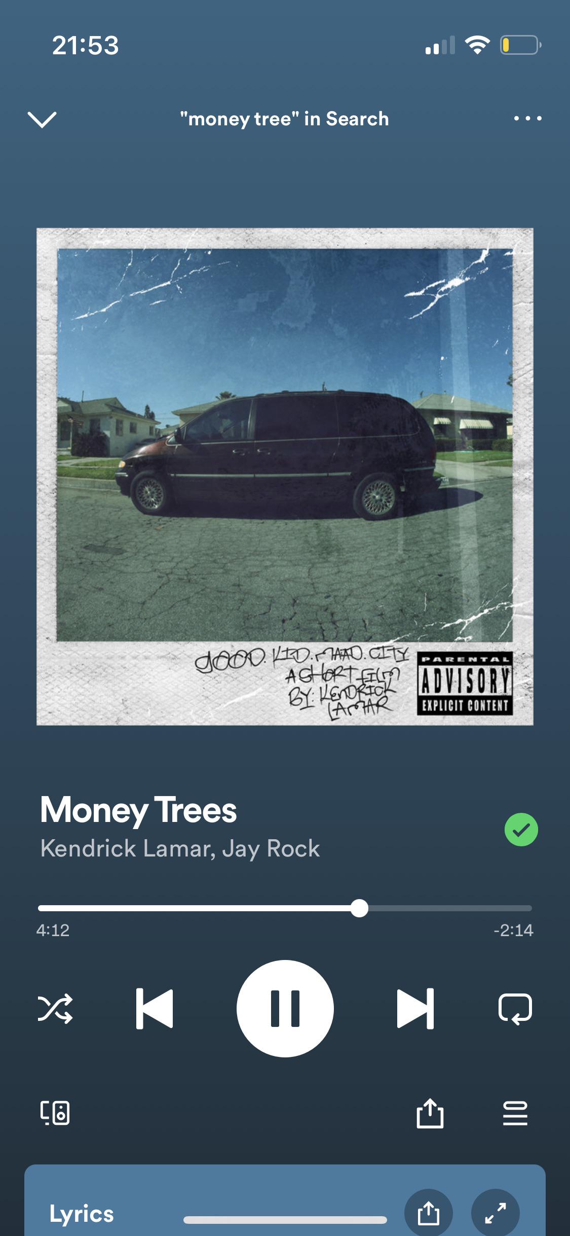 Kendrick Lamar Money Trees Kendrick Lamar Money Trees (Ft. Jay Rock)(08)