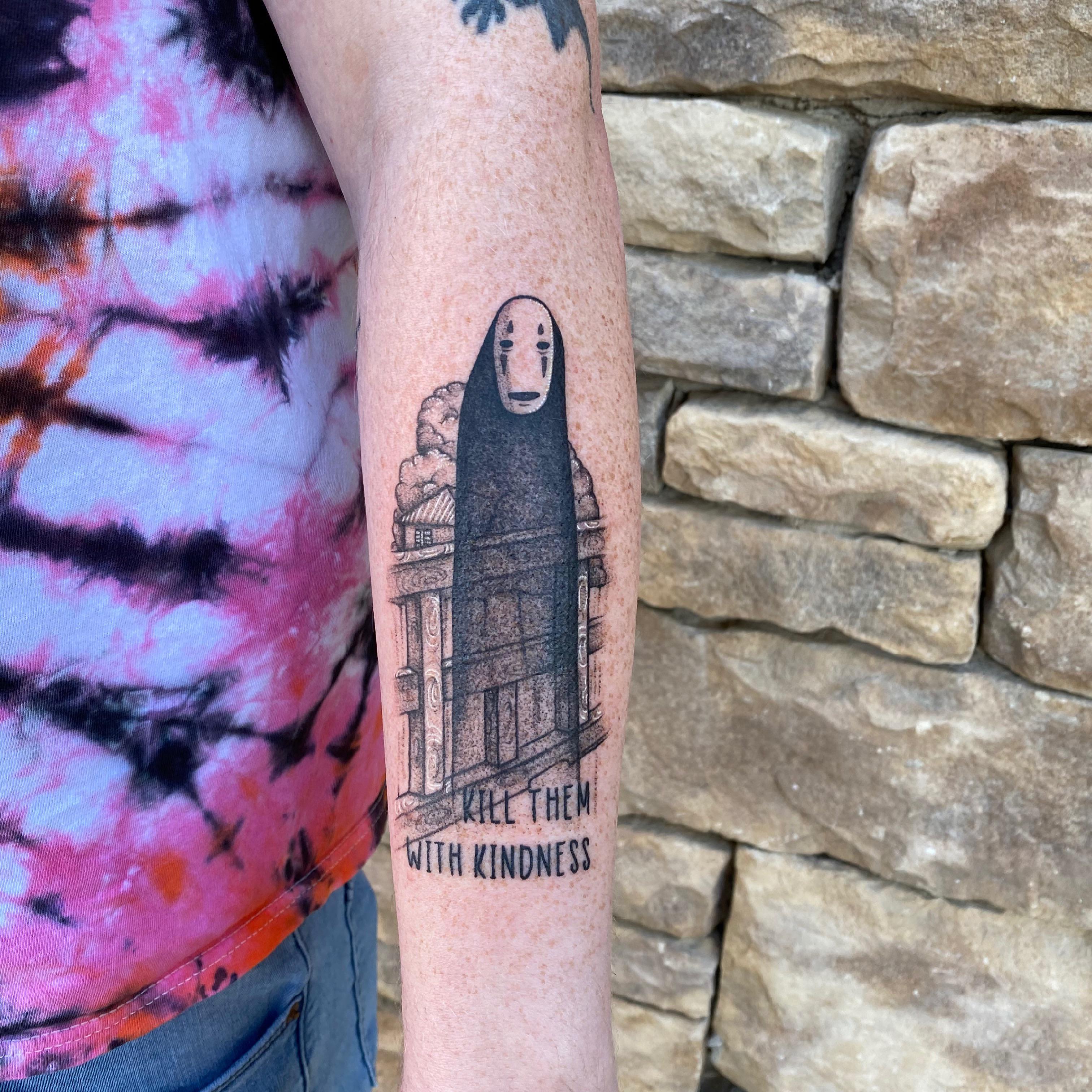 Noface tattoo by Marissa Kay at Sea Hag Tattoo Parlour in