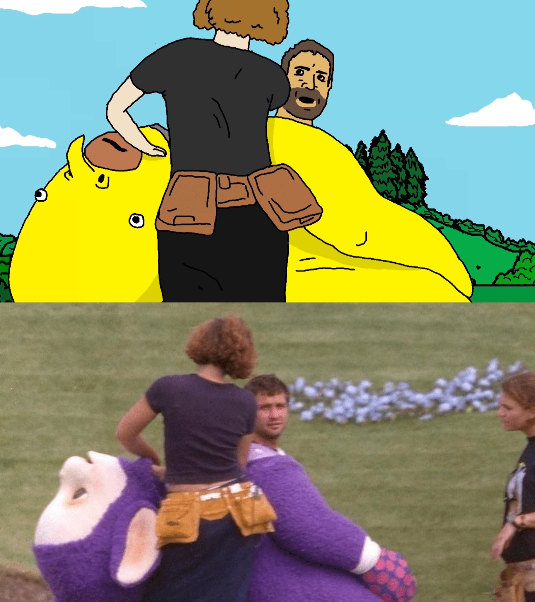 Clarence's special effects department came from a whole other dimension