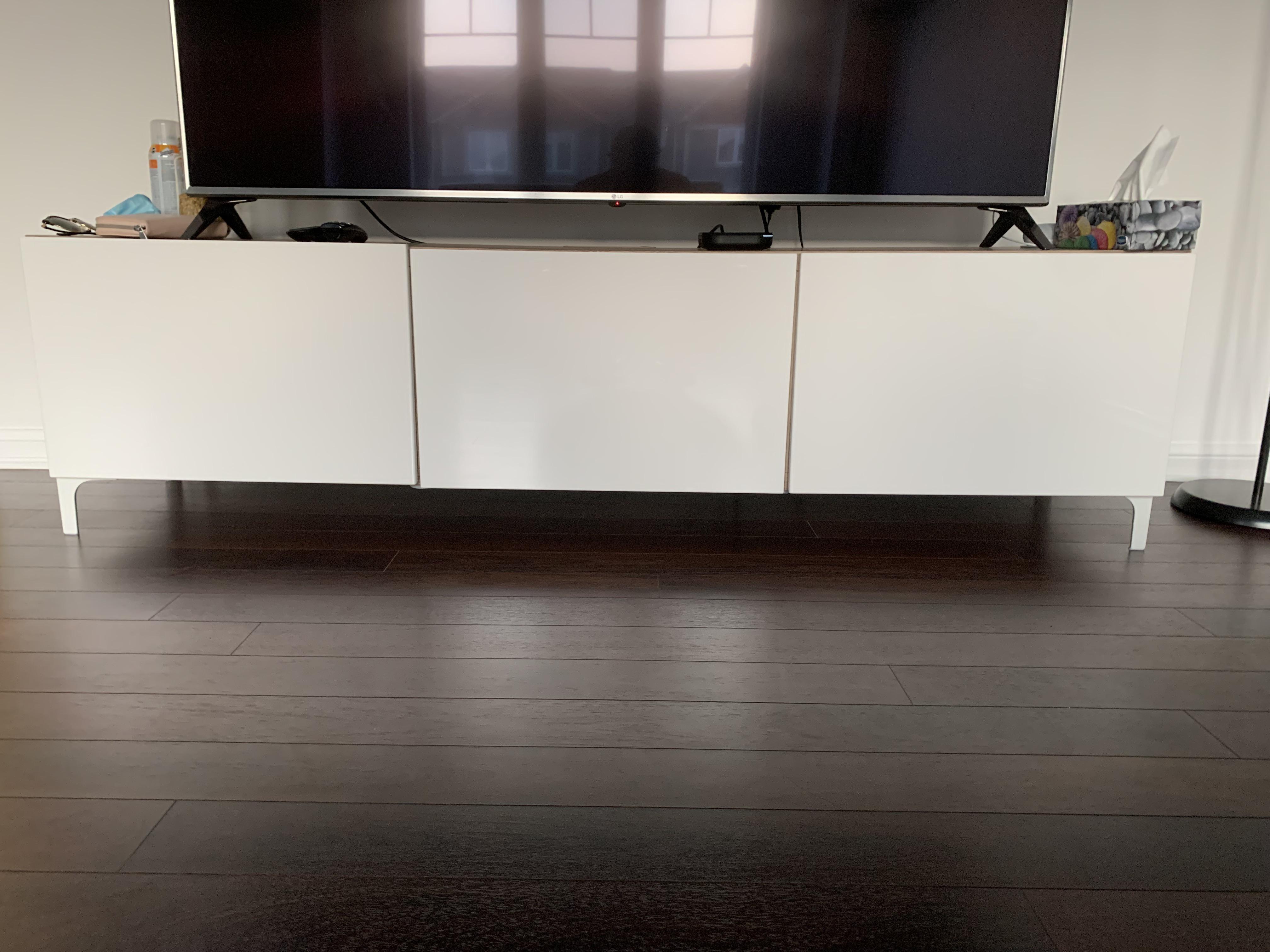 Put together the Besta tv storage unit. Love it but not able to get the