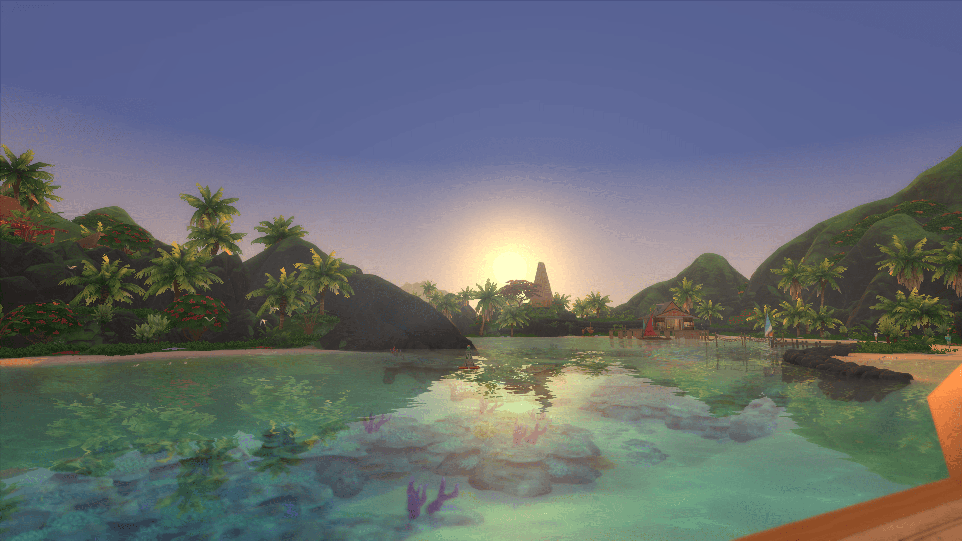 Sunset In Sulani The Lighting in This Game Is Awesome r/Sims4
