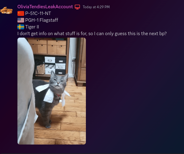 New Olivia leak post. : Warthunder