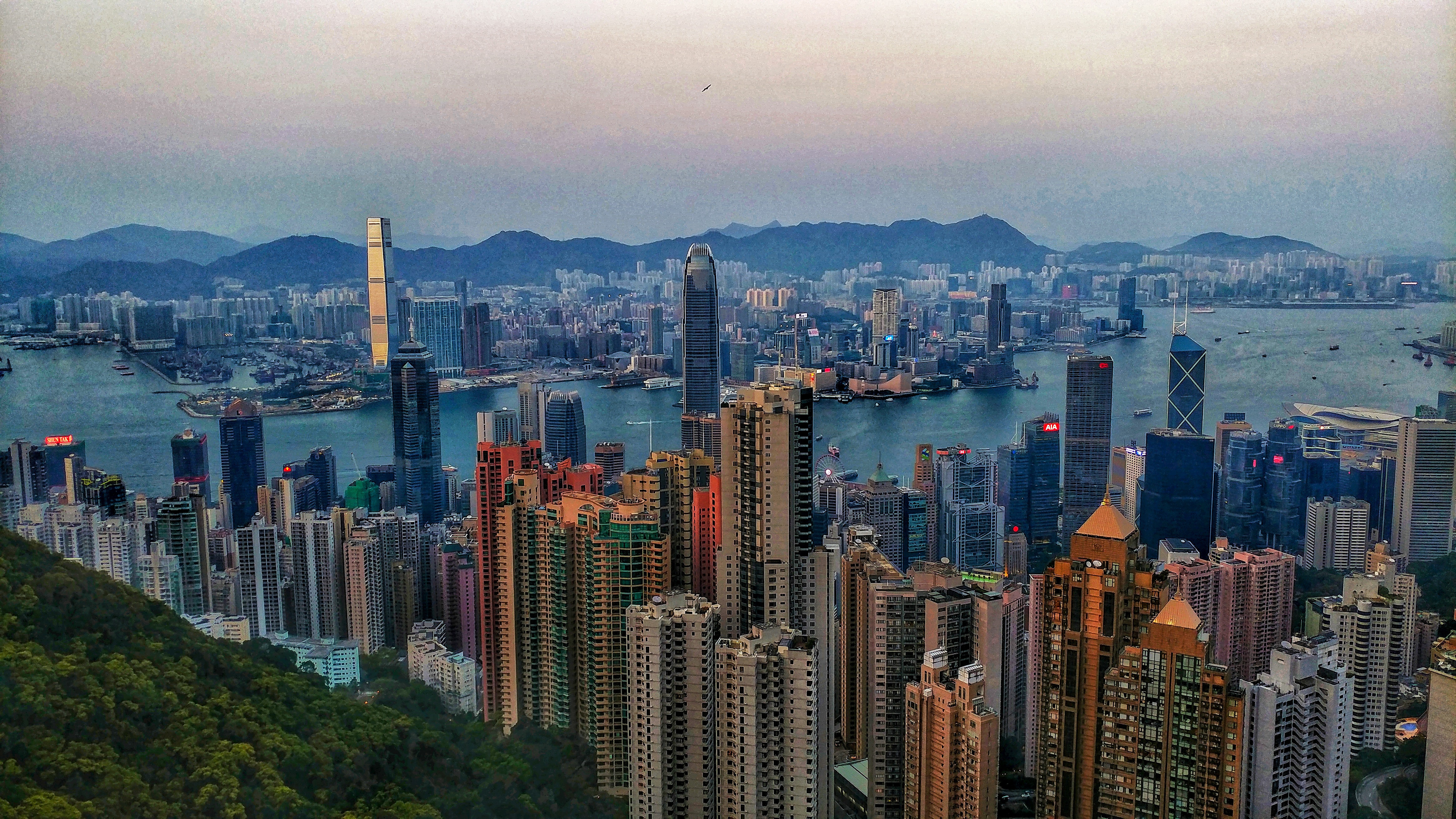View of Hong Kong from Victoria Peak. This is arguably one