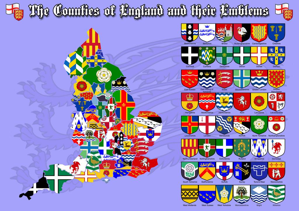 Graafschappen Engeland Kaartoos Graafschappen Engeland Alles in beeldhouwen & vormen.