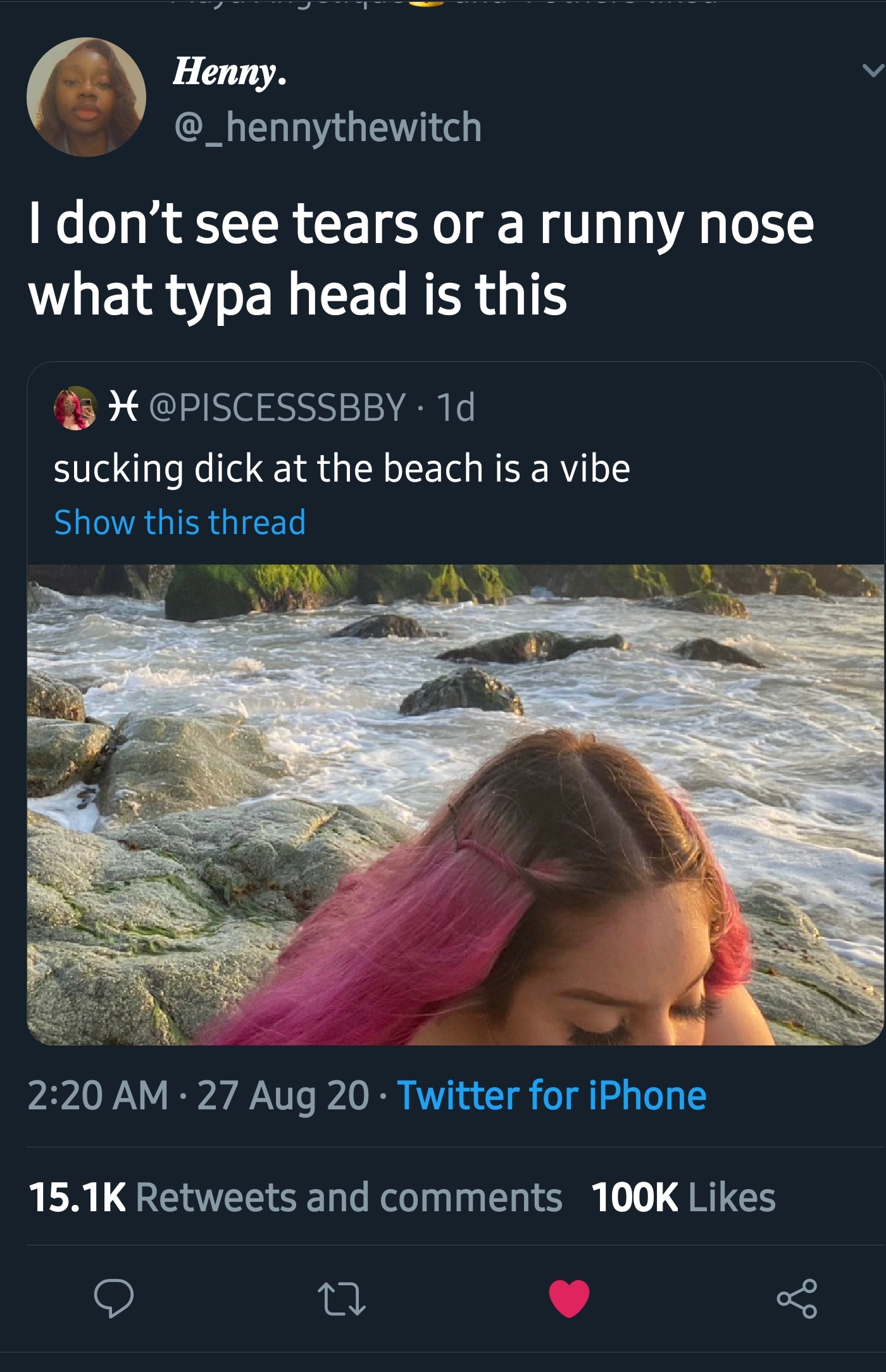 That ain't no sloppy toppy. r/BlackPeopleTwitter