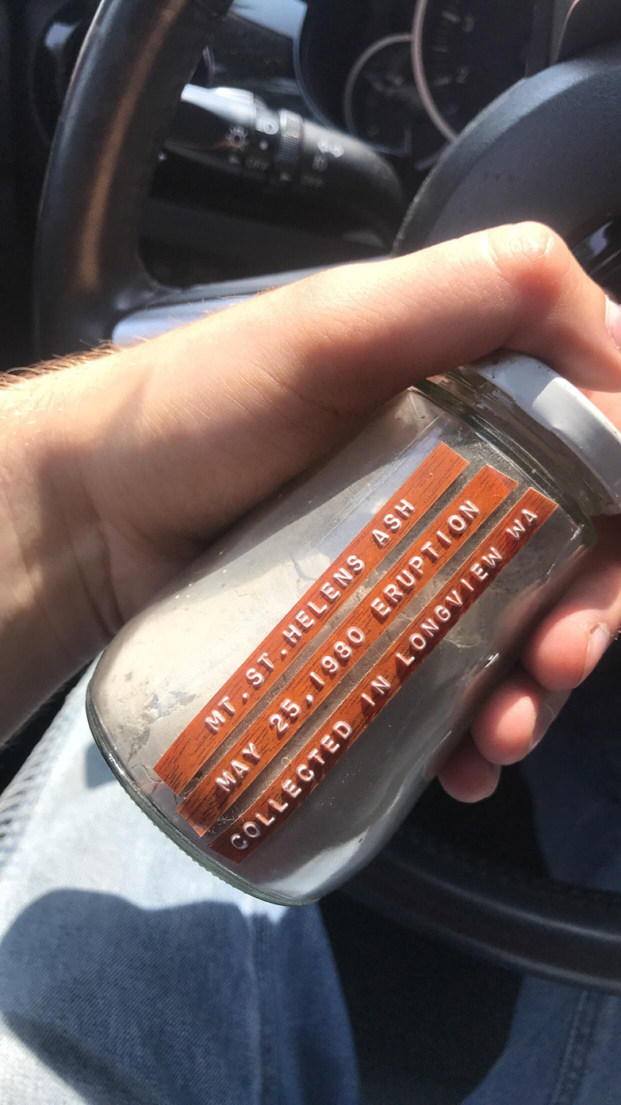 I found this jar at a house I was renovating; from Mt. Saint Helens, WA