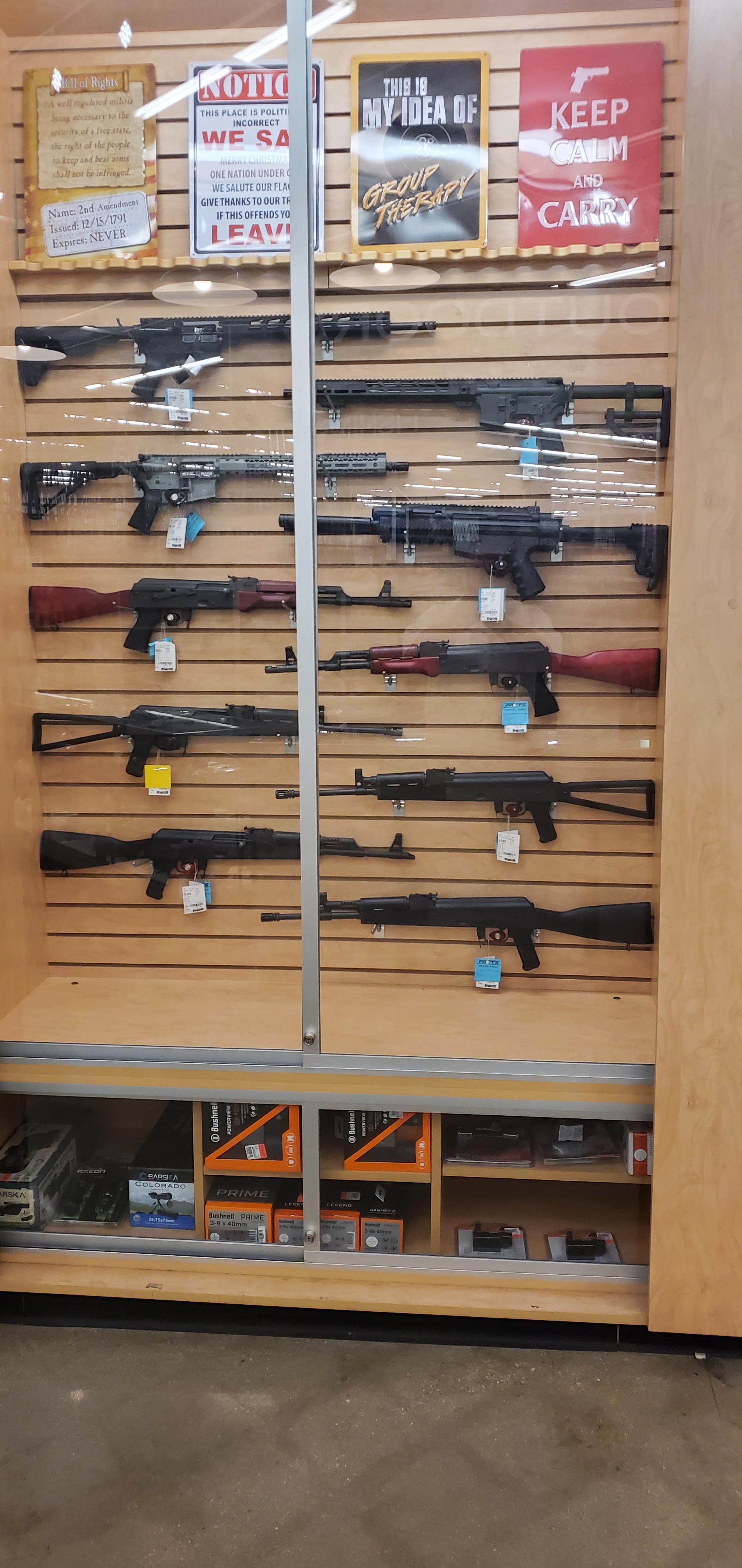 These are my local gun stores selection of AKs. They are all century
