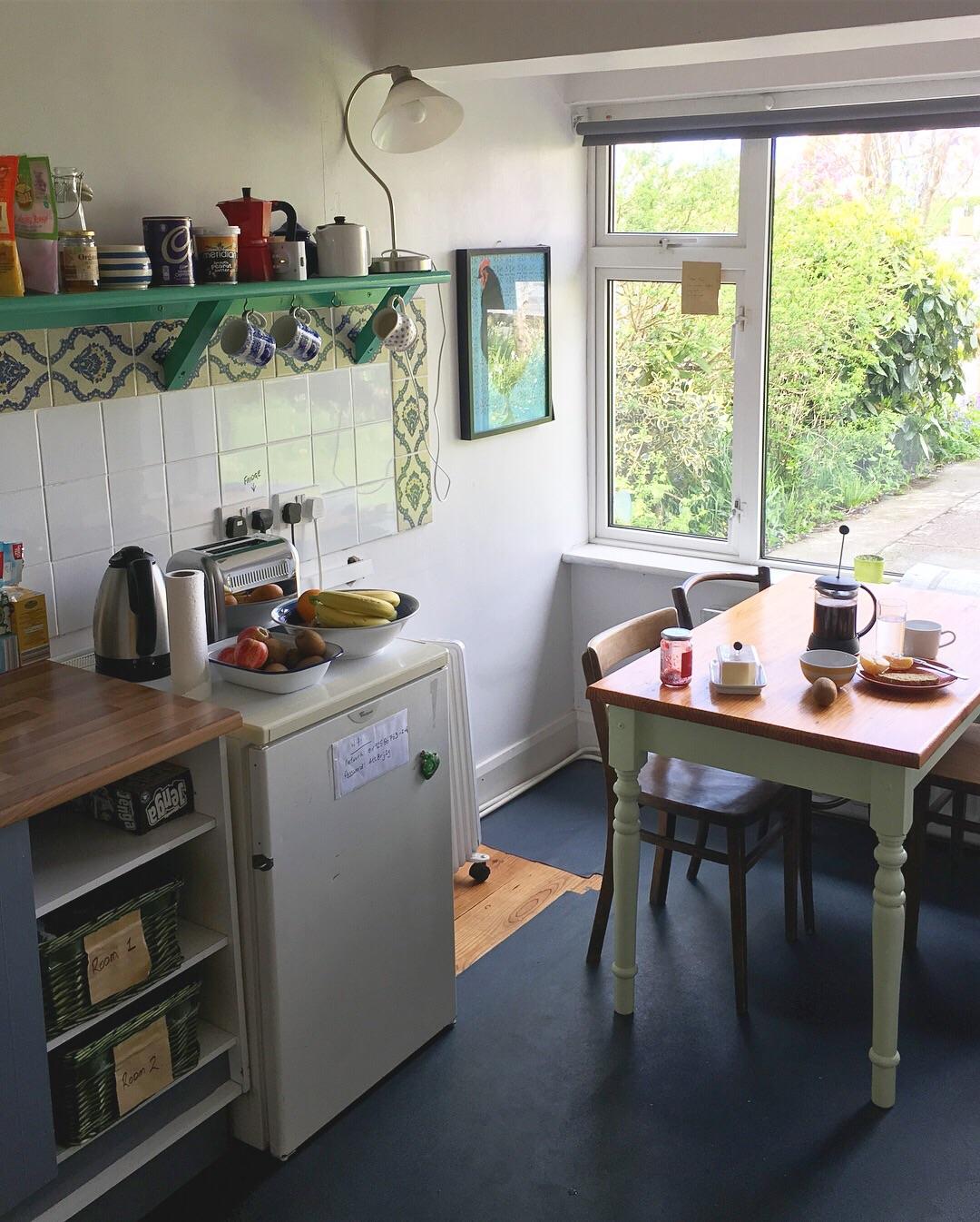 The kitchen at our Airbnb in Galway, Ireland r/CozyPlaces