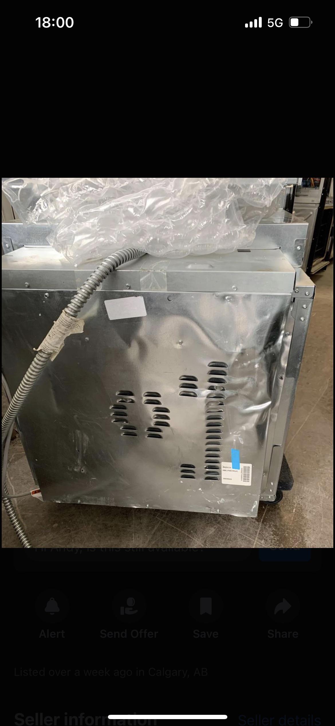 Would you buy this? Bosch wall oven, brand new. Listed it for a great