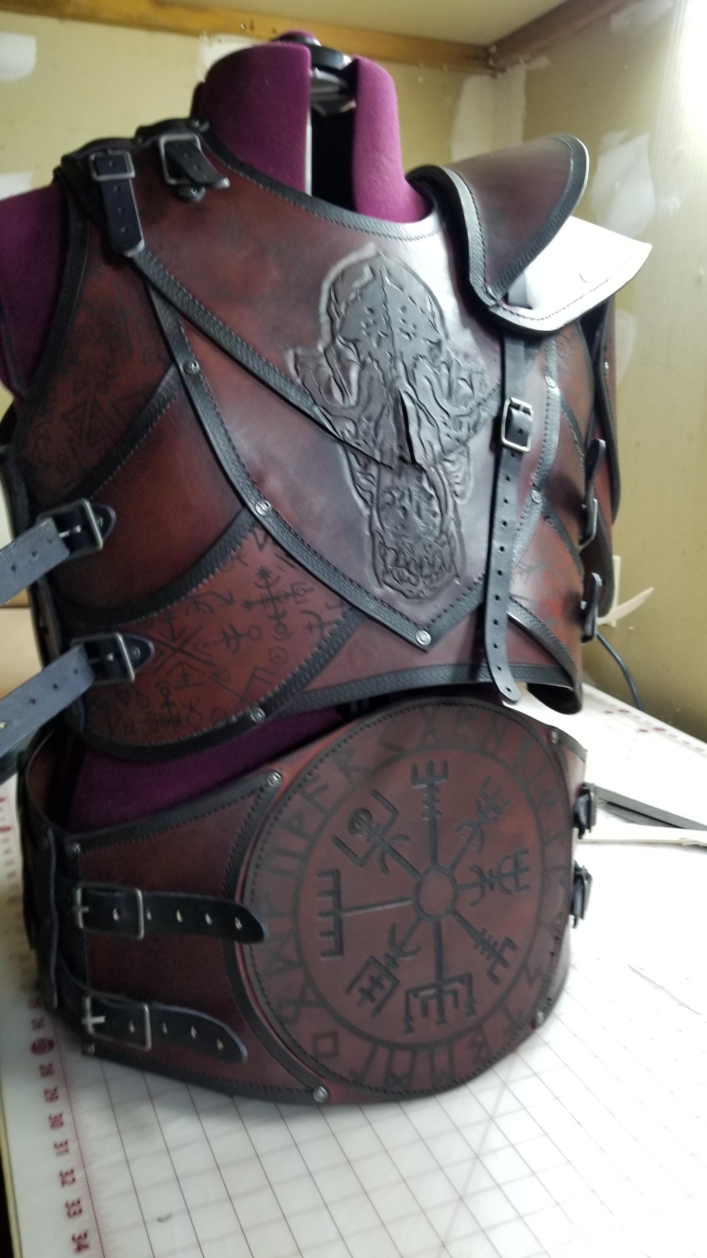 My latest armor. r/Leathercraft