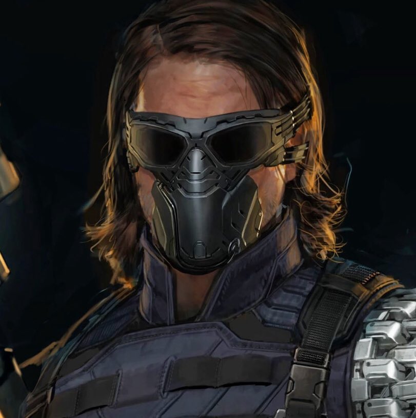 Unused concept art of The Winter Soldier in ‘CAPTAIN AMERICA THE
