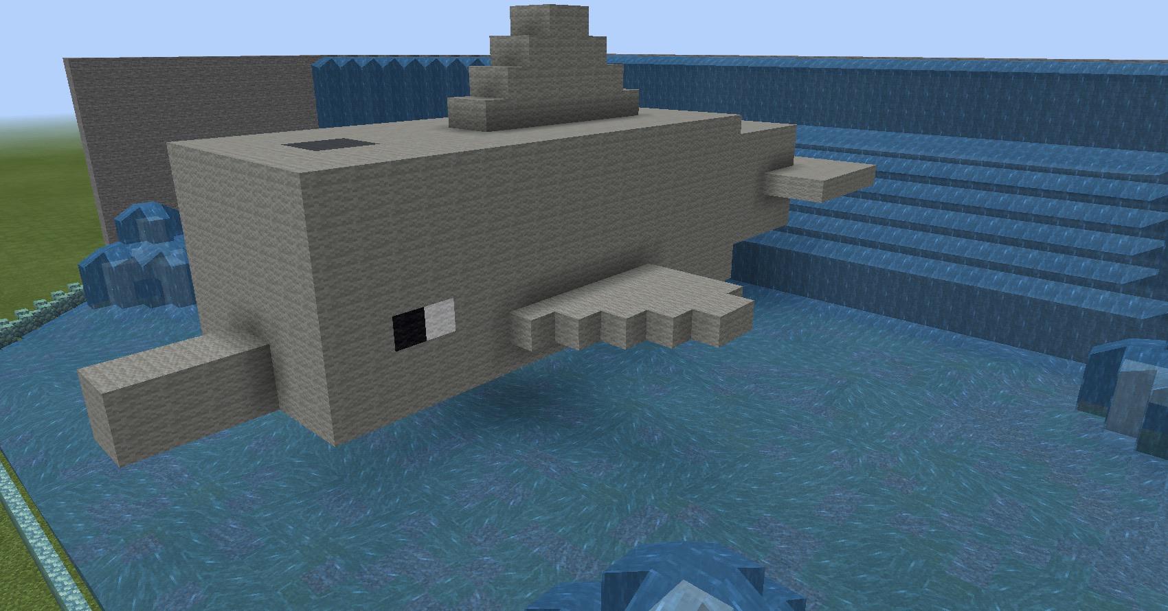 Made a dolphin r/Minecraft