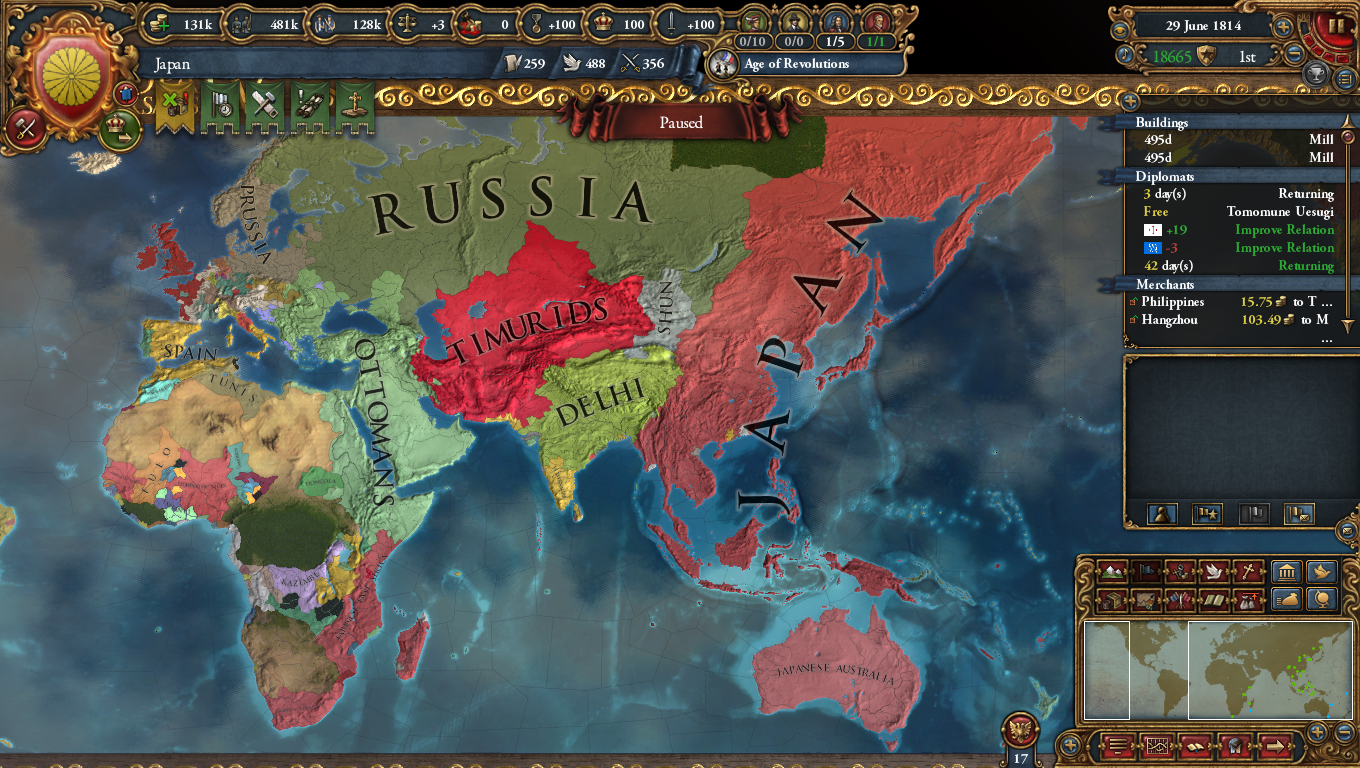 Finally completed a run as Japan , what you guys think? r/eu4