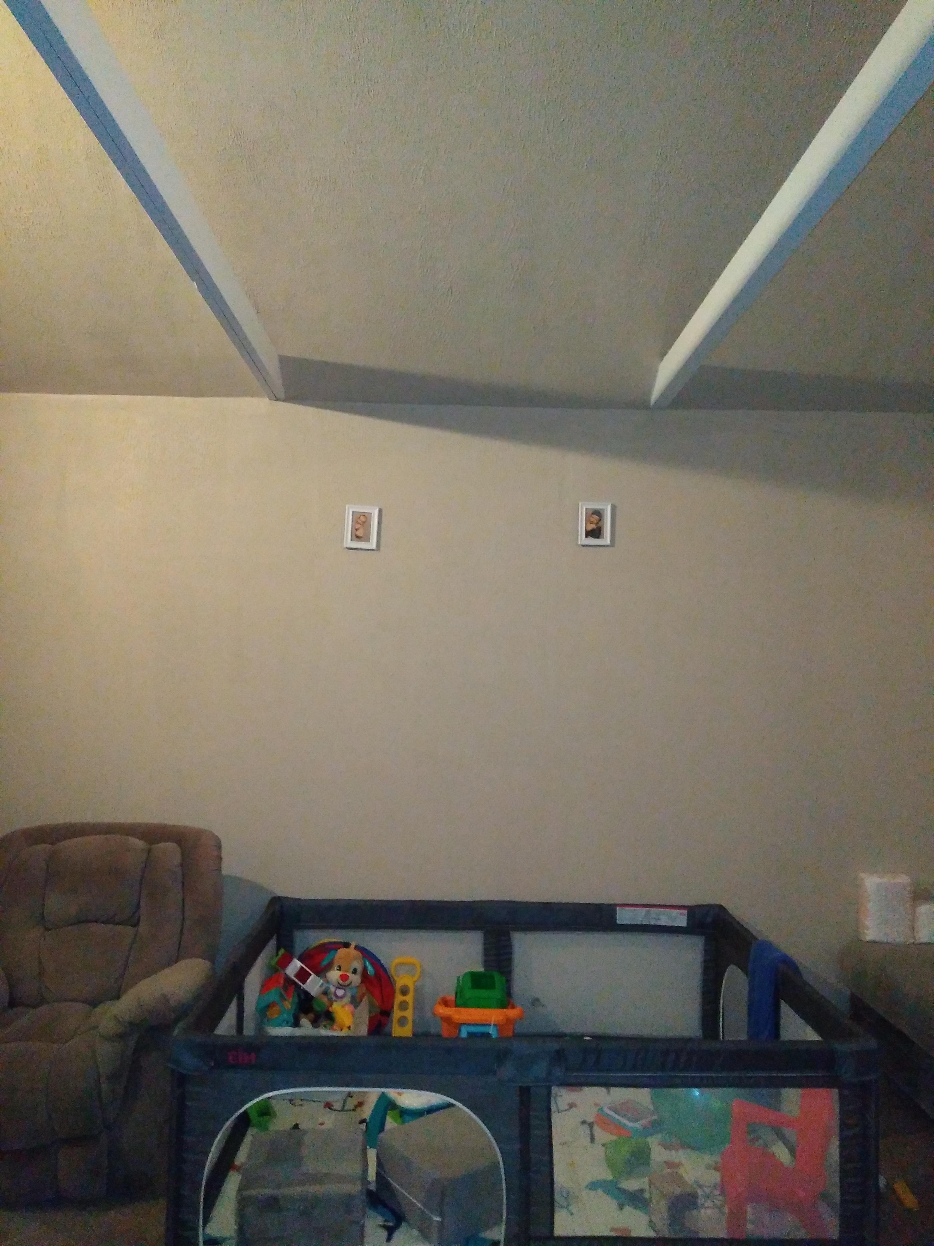 this wall in my house is 28'w x 10' tall and my wife hung 2 4x6