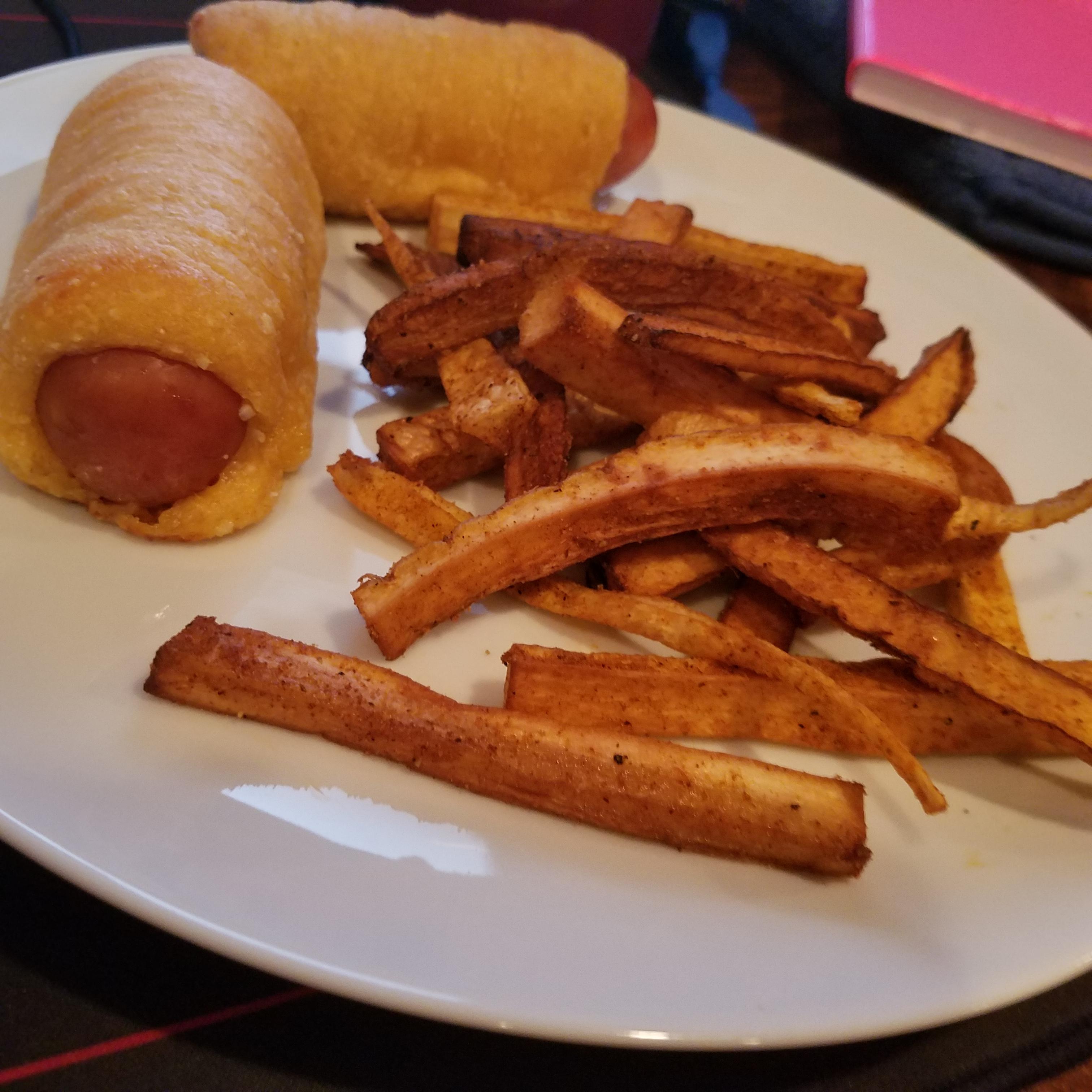 Hot Dogs and (Parsnip) French Fries r/Keto_Food