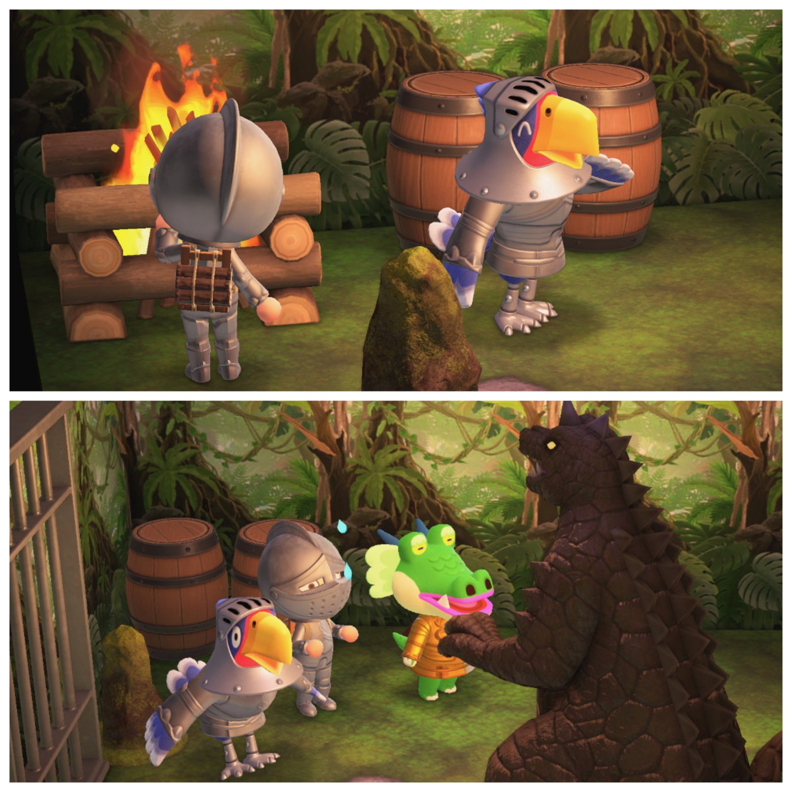 Sterling, the bird who comes with his own custom knight helmet and