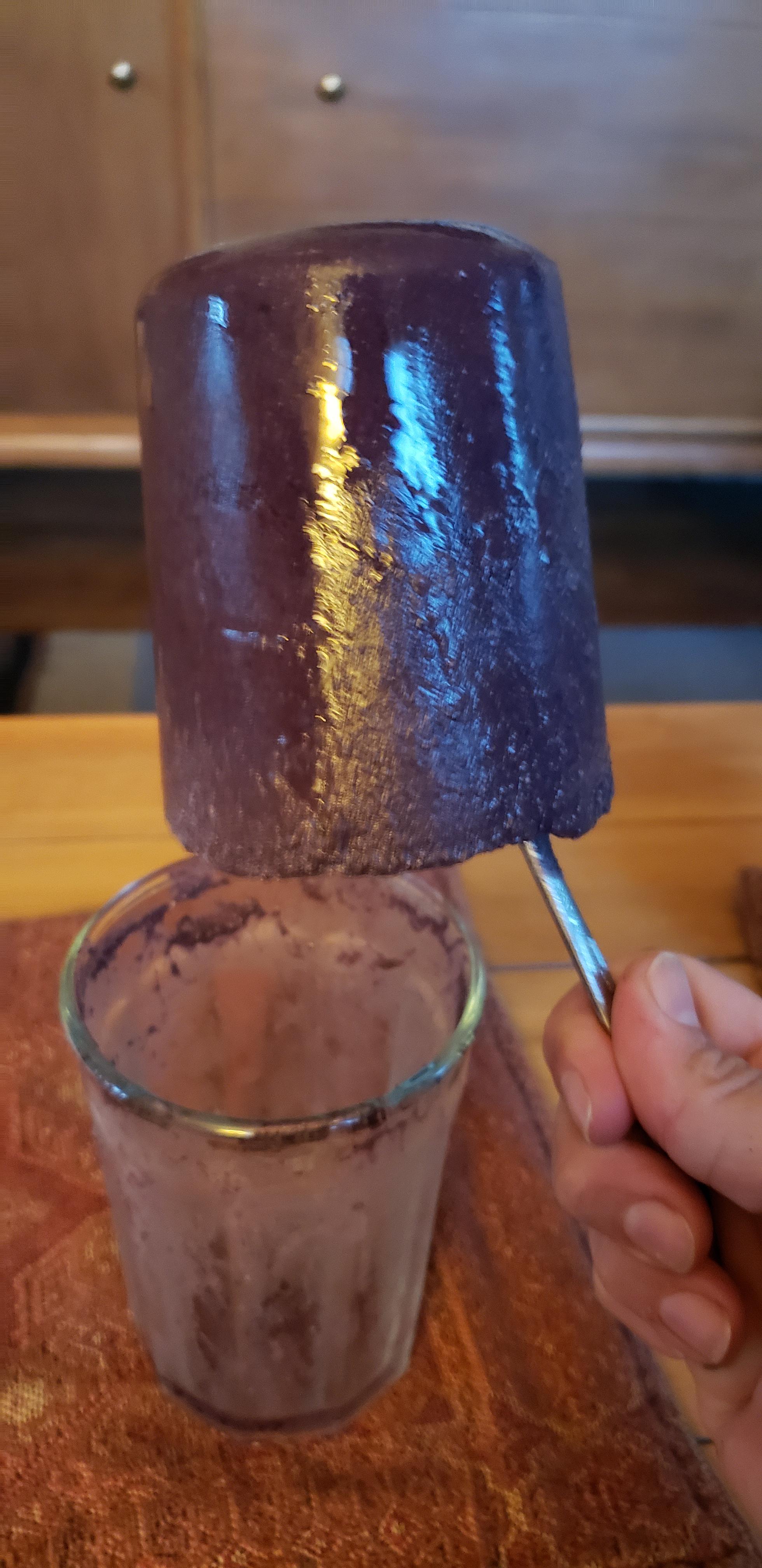 I left my smoothie in the freezer too long with a spoon in it and now