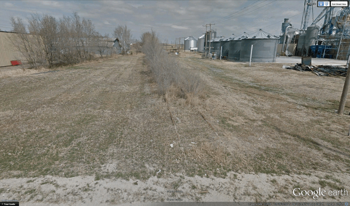 Osborn, Kansas. Numerous scenes like this across Kansas where RR