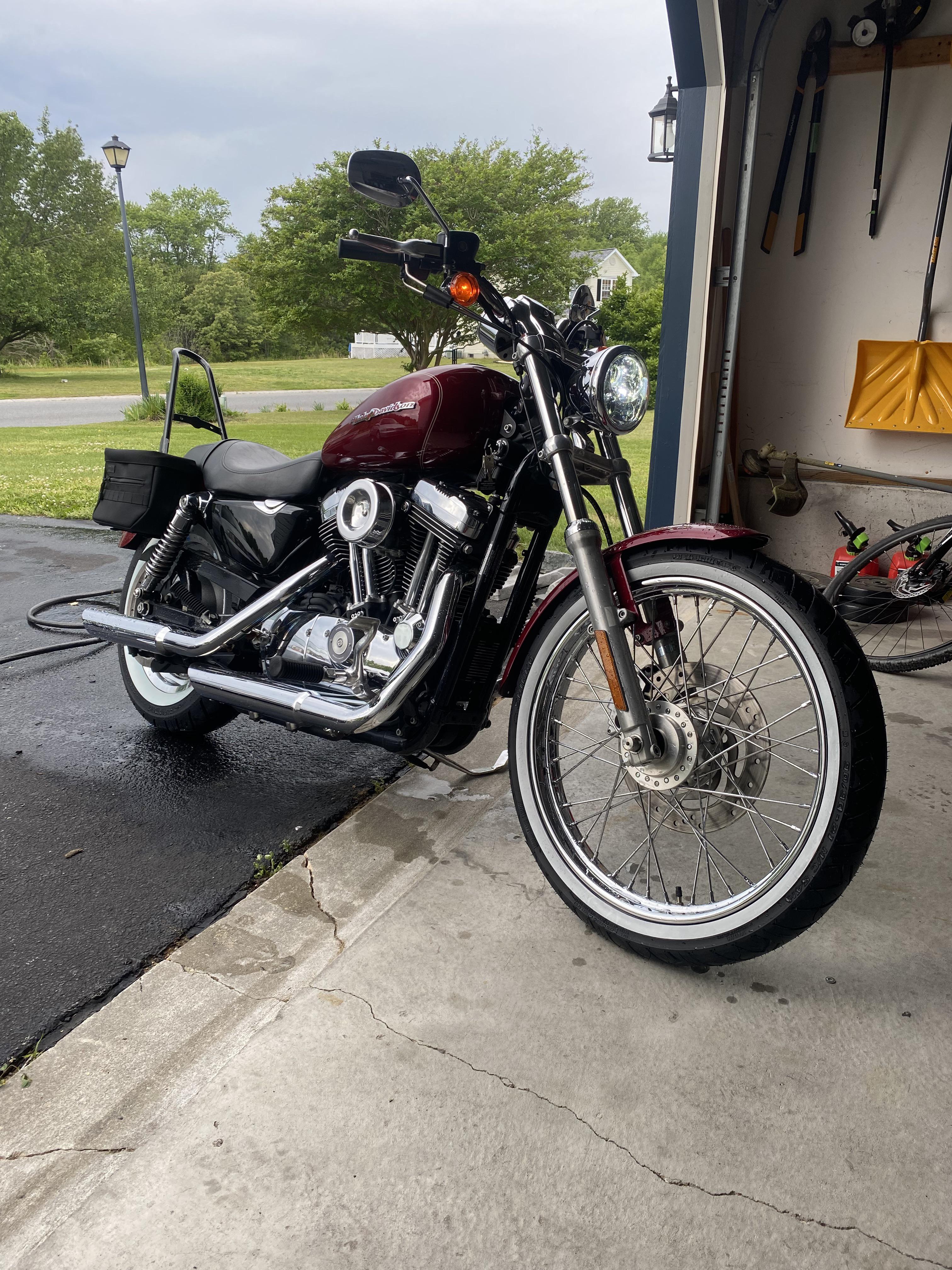 New white walls! Shinko 777 r/sportster