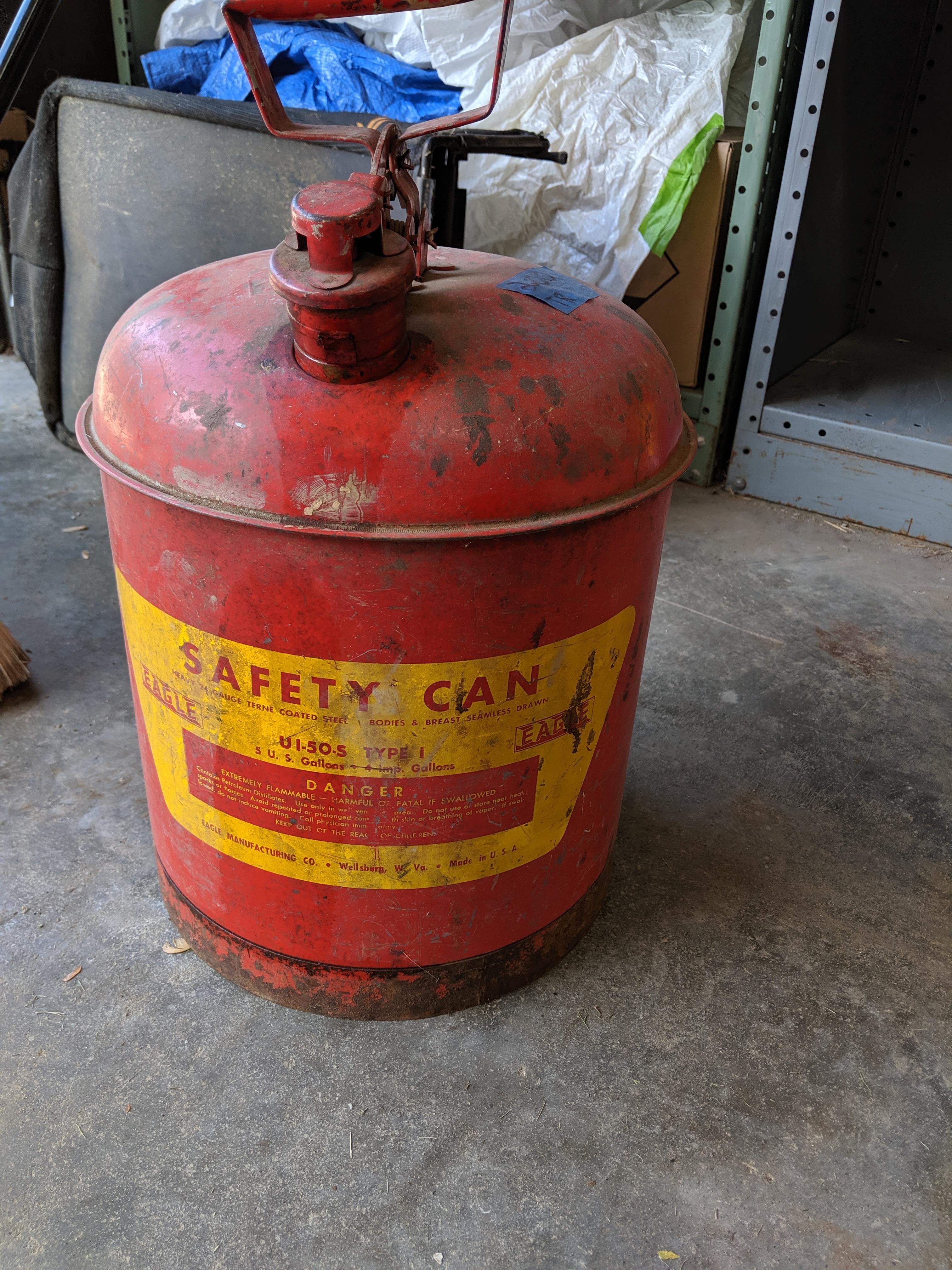 After being infuriated with plastic "safety" gas cans for years, picked