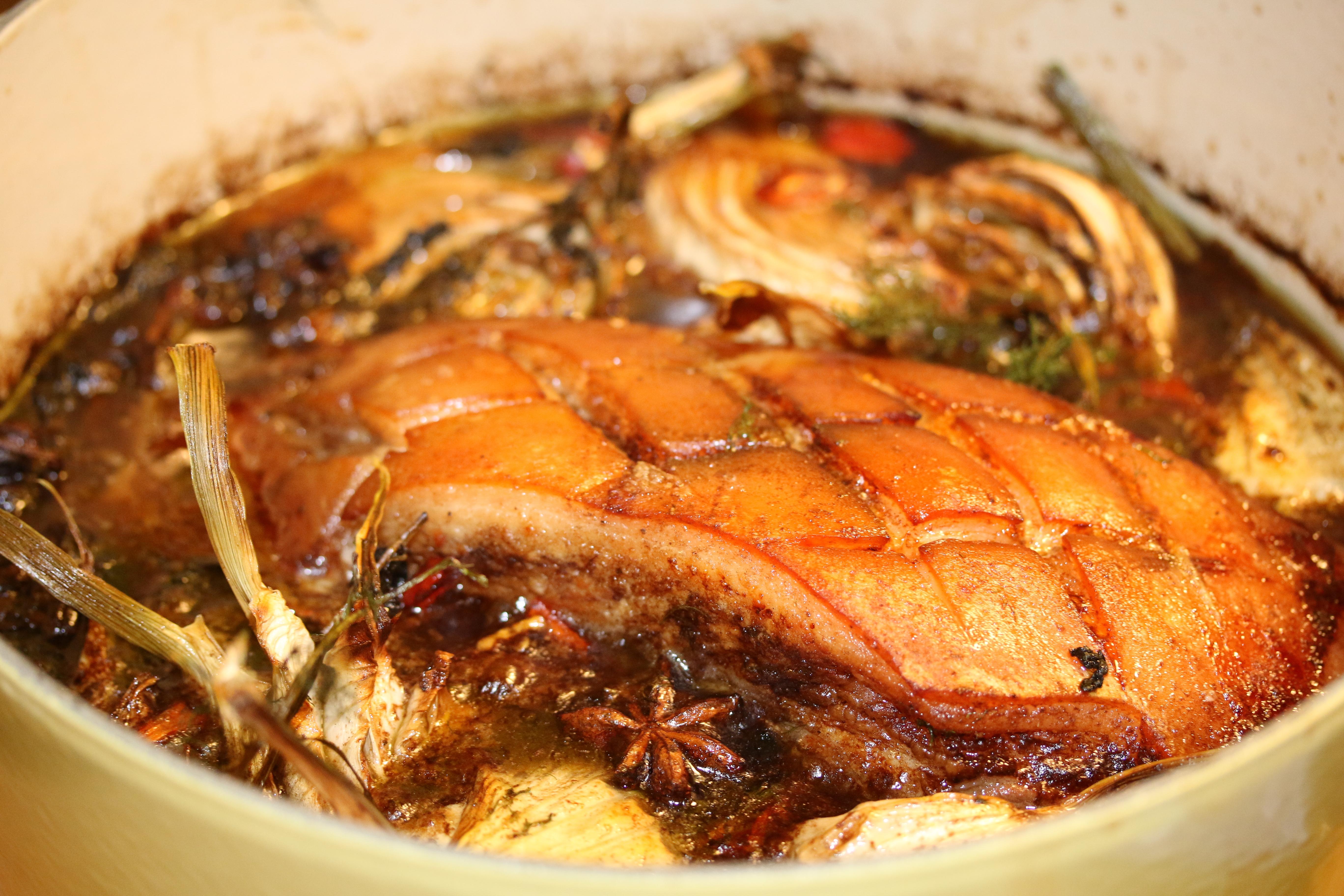 Sunday night slow cooked pork belly [5472 × 3648] r/FoodPorn