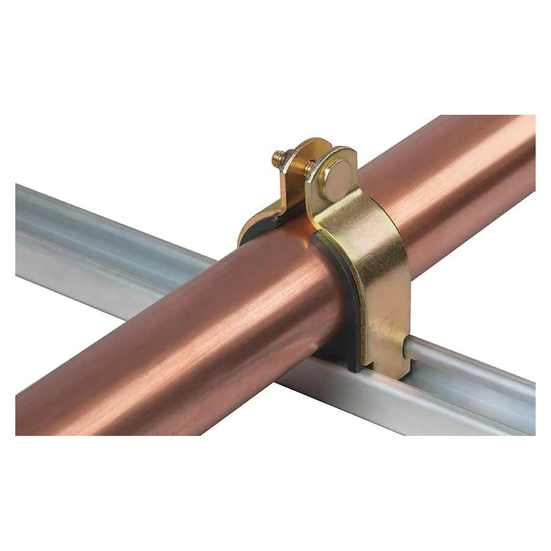 Will the copper touching the galvanized unistrut cause a problem in a