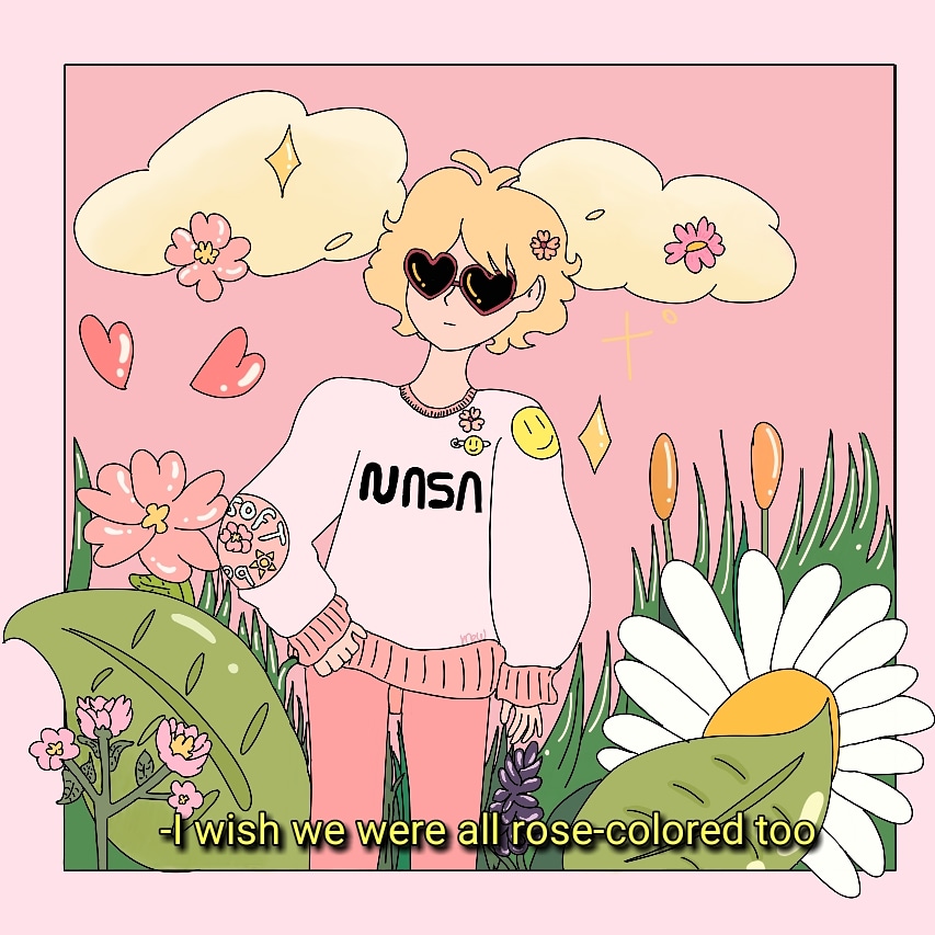 Rose colored boy digital r/Art