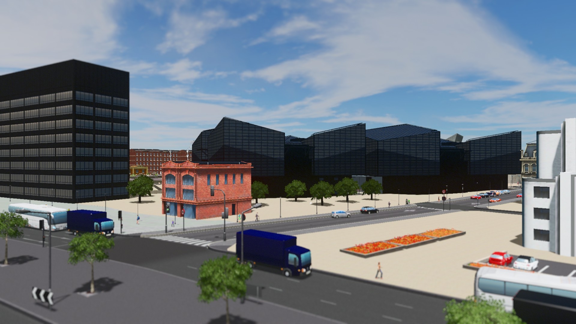 Mann Island and Merseytravel head office, Liverpool, UK. r/CitiesSkylines