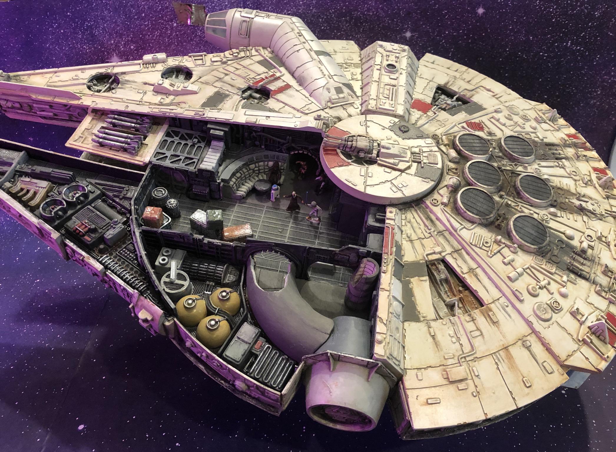 Cutaway Millennium Falcon. Just finished the minifigs and shipping