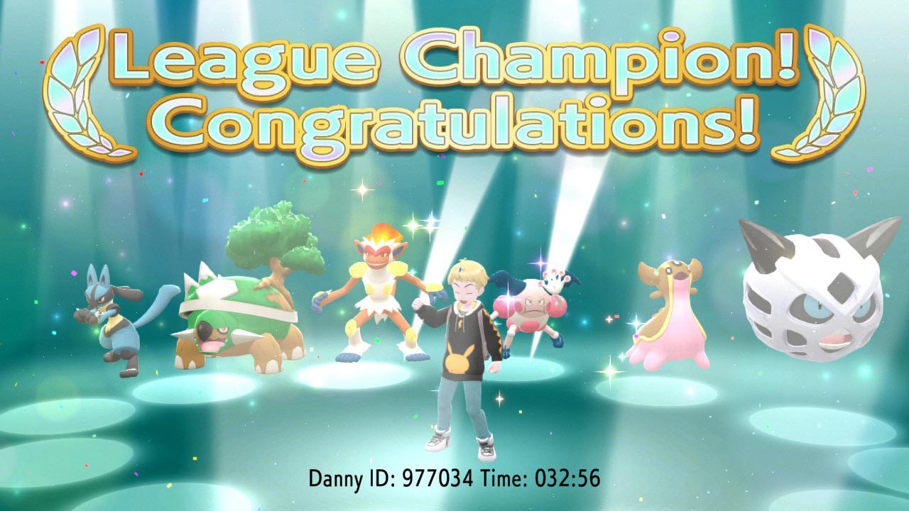 After losing 2 times to Cynthia I beat Brilliant Diamond and here is my