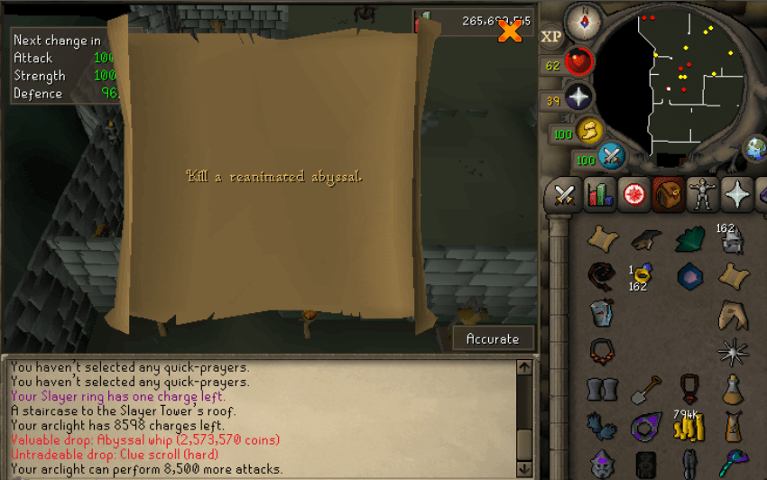 Loot from 1 step of master clue ironscape