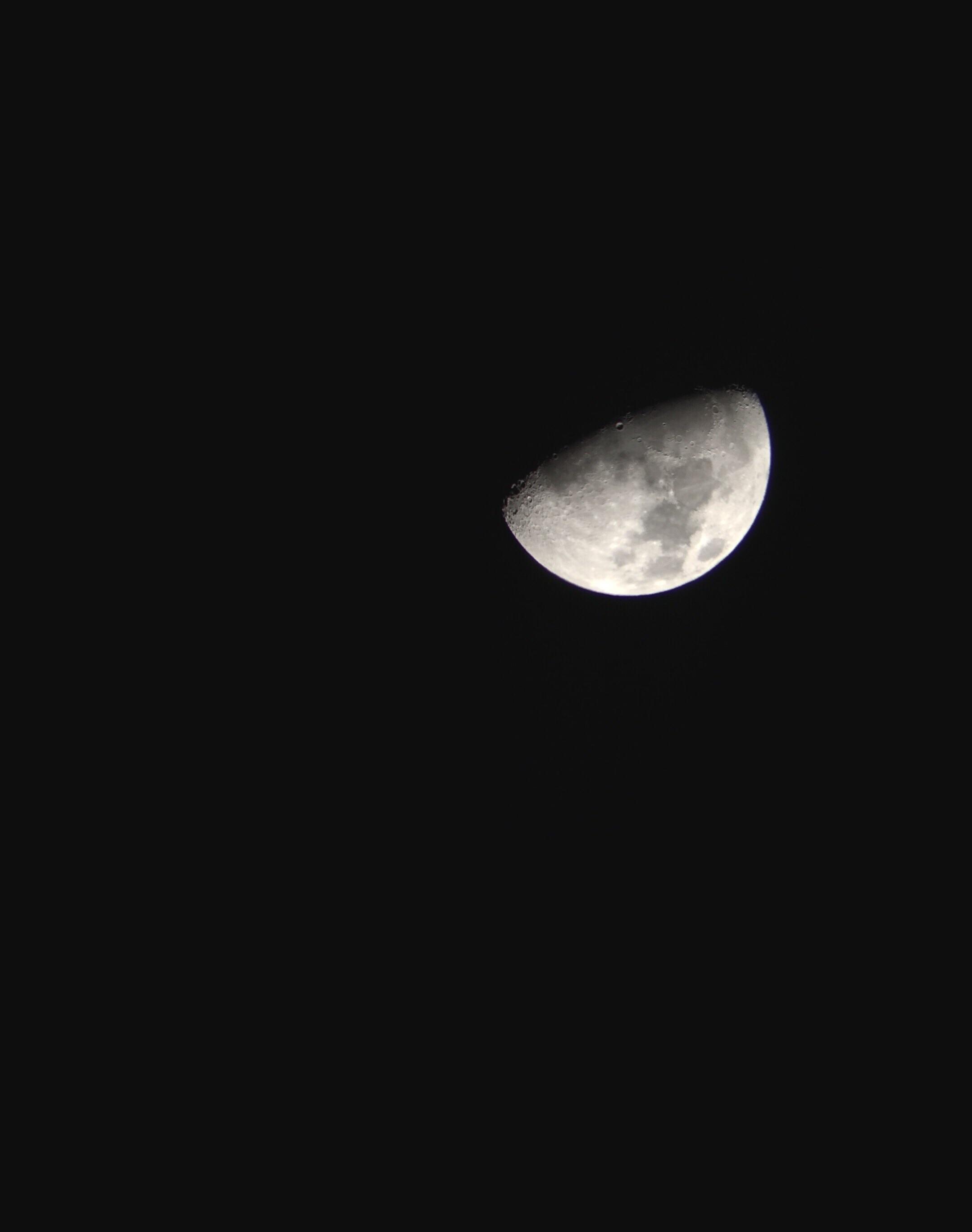 The best shot I could get of the moon with my shitty
