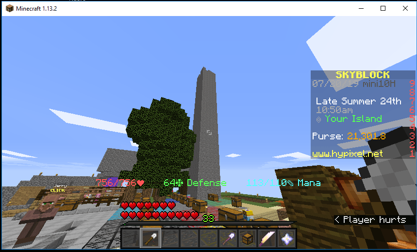 Go my Gravel Minion convert this tower to flint. r/HypixelSkyblock