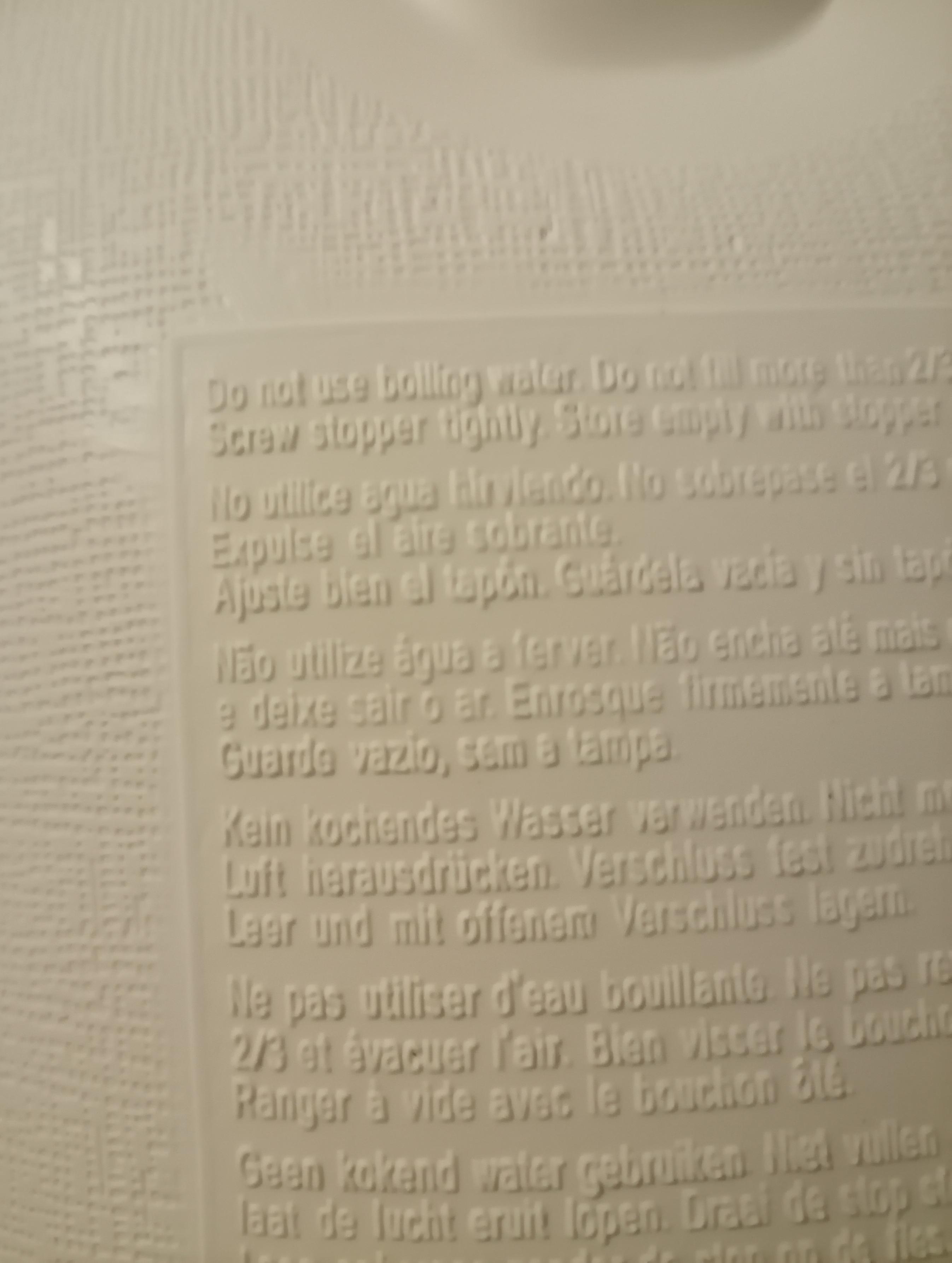 Why does my hot water bottle say do not use boiling water? r