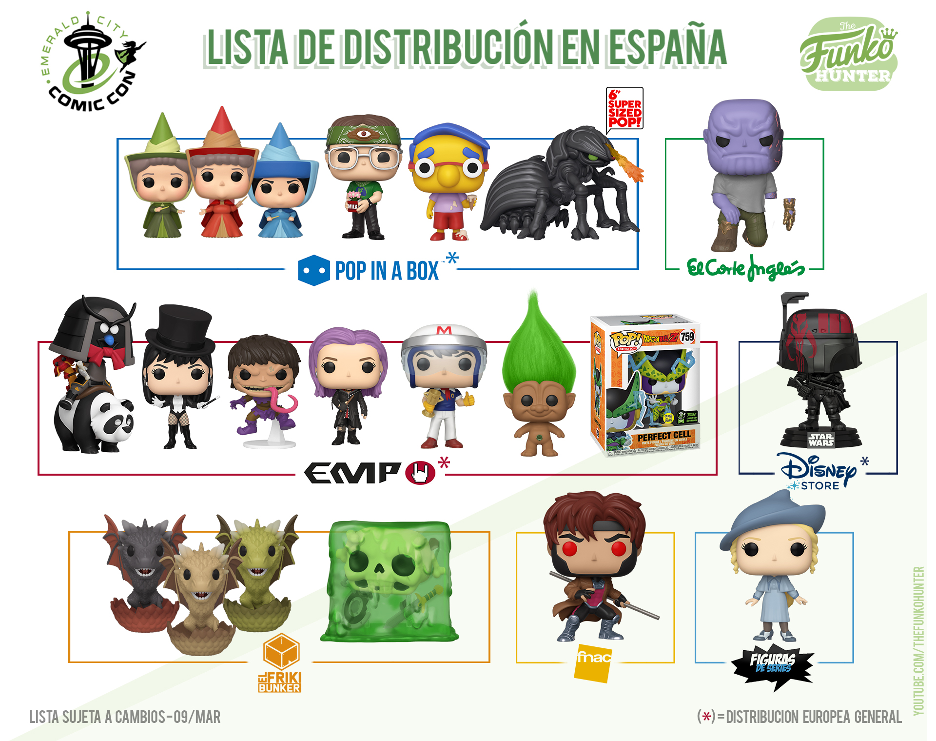 ECCC 2021 Funko Shared Exclusives Checklist & Online Links!