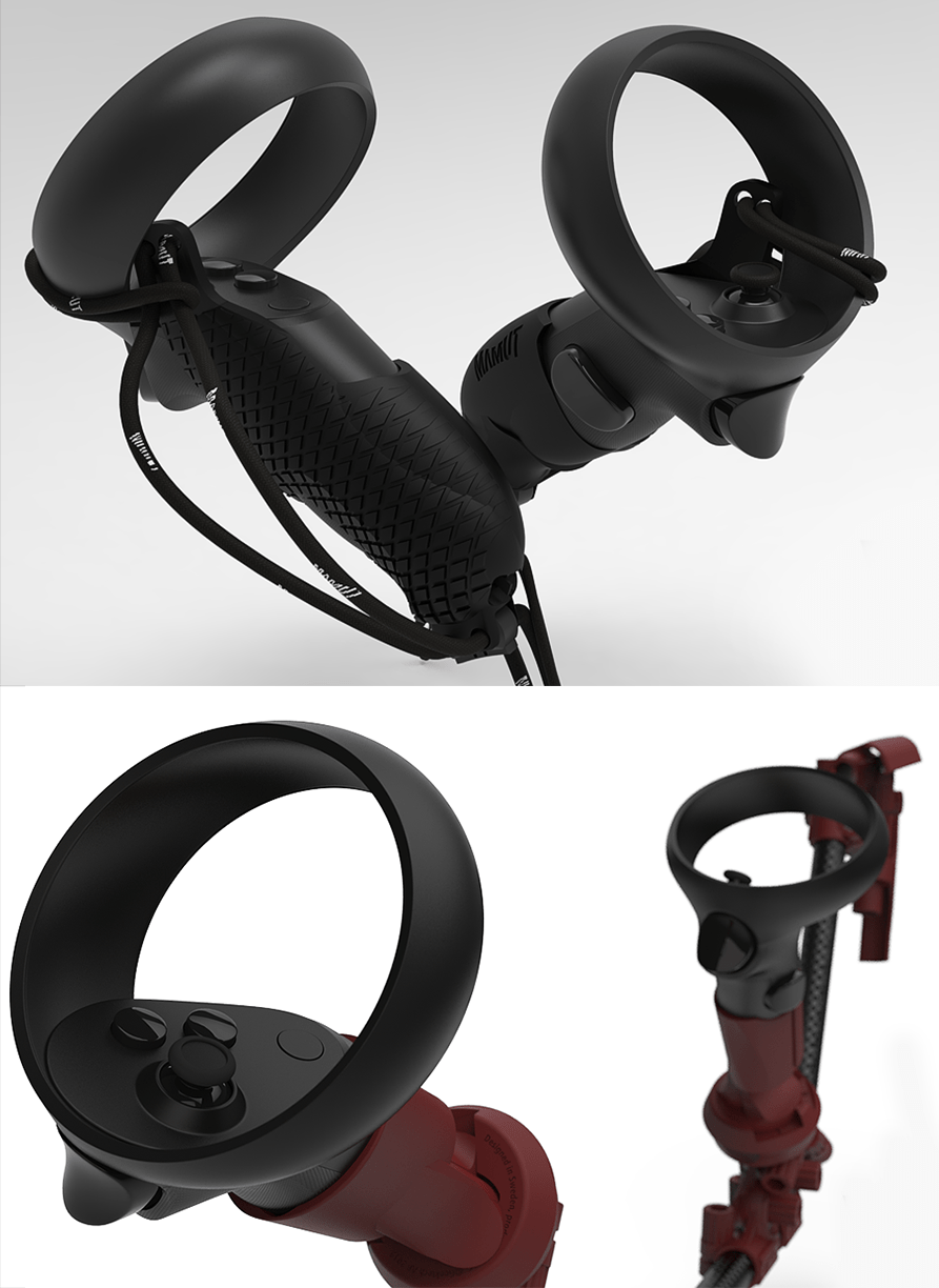 Check out these sweet grips and gun stock for the Oculus Quest