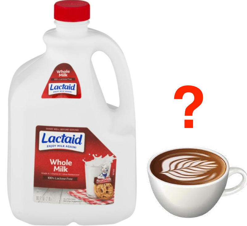 Anyone tried 100 lactose free whole milk for latte or cappuccino? r
