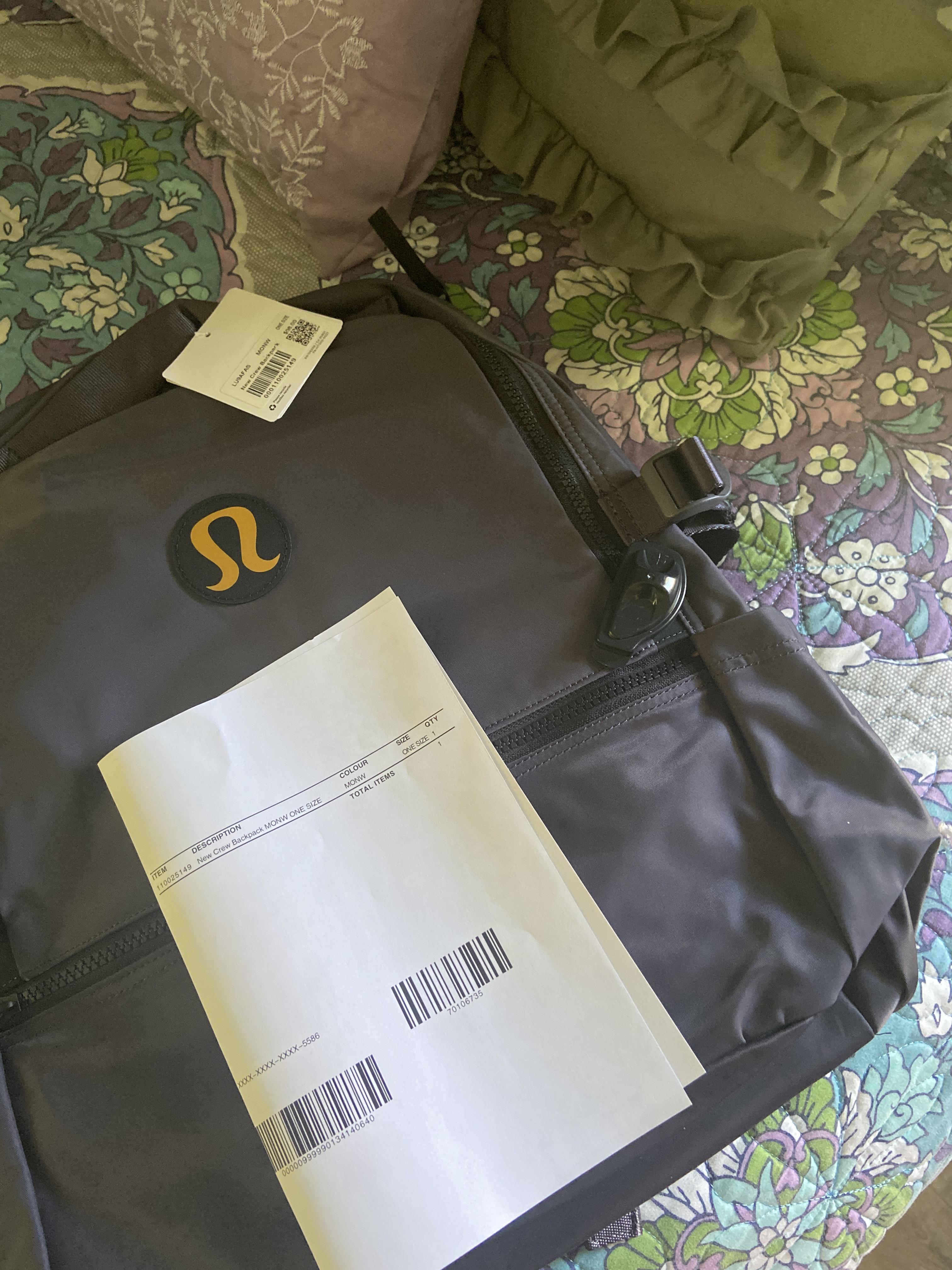 Lululemon online order and I got it with a security tag still attached